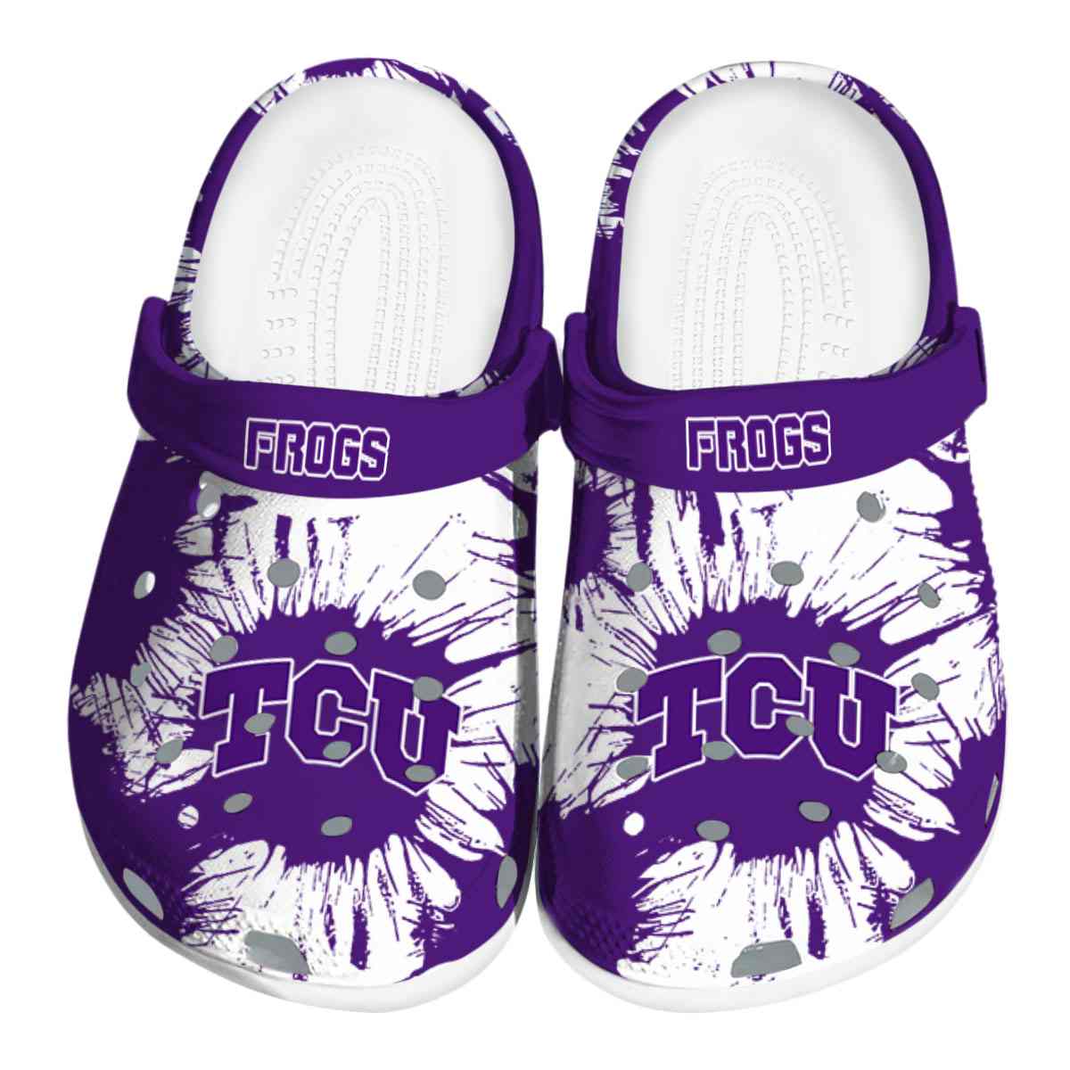 TCU Horned Frogs 2025 NCAA Sport Crocs Clogs For Men Women and Kids - GNL1464491