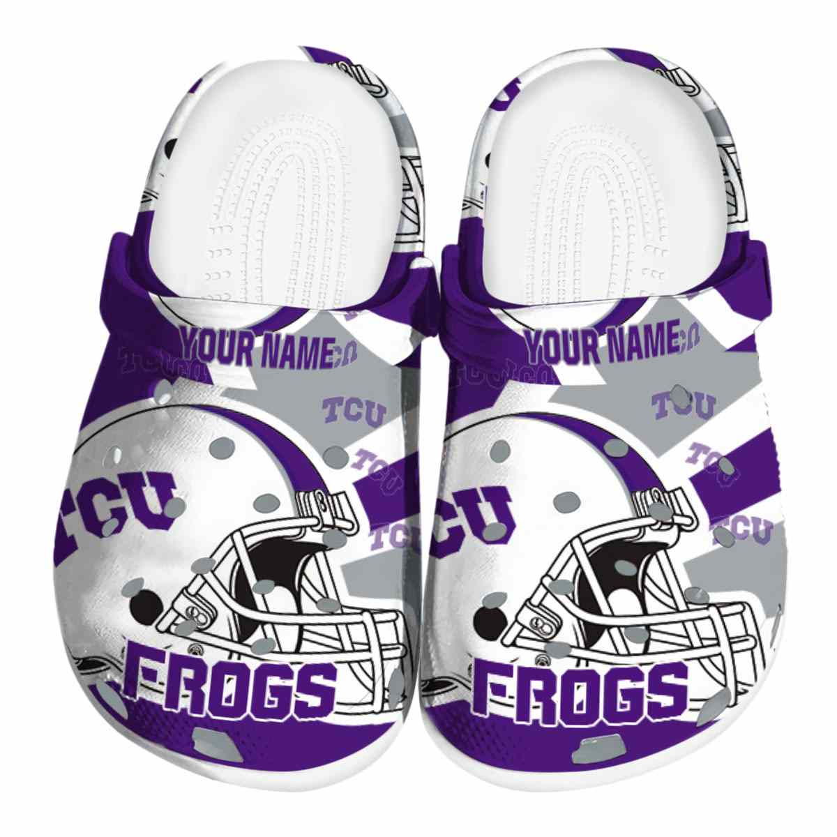 TCU Horned Frogs 2025 NCAA Sport Crocs Clogs For Men Women and Kids - GNL1464510