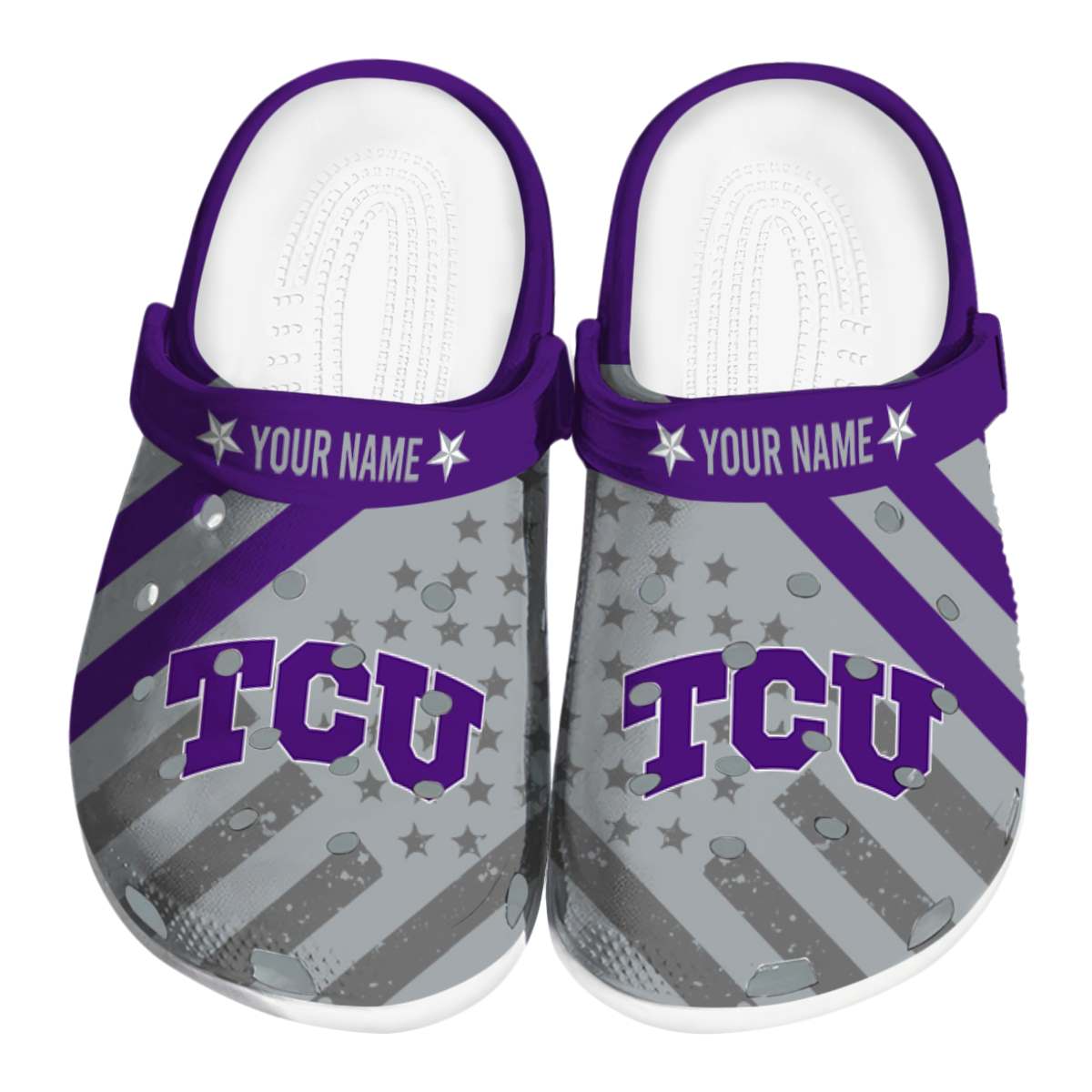 TCU Horned Frogs 2025 NCAA Sport Crocs Clogs For Men Women and Kids - GNL1464525