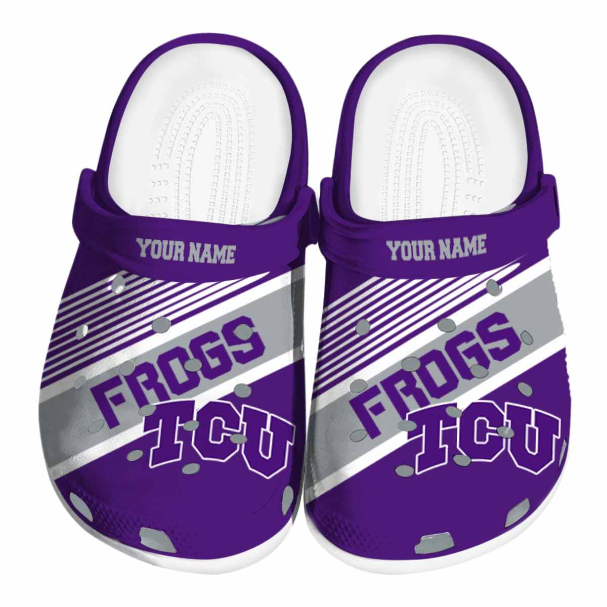 TCU Horned Frogs 2025 NCAA Sport Crocs Clogs For Men Women and Kids - GNL1464524