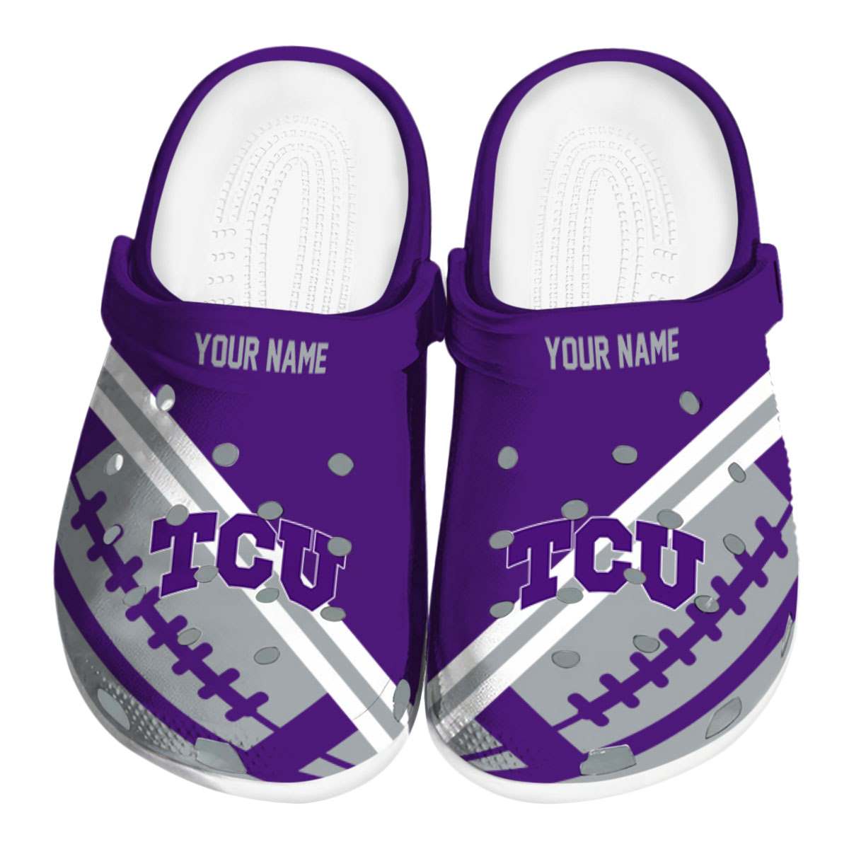 TCU Horned Frogs 2025 NCAA Sport Crocs Clogs For Men Women and Kids - GNL1464518