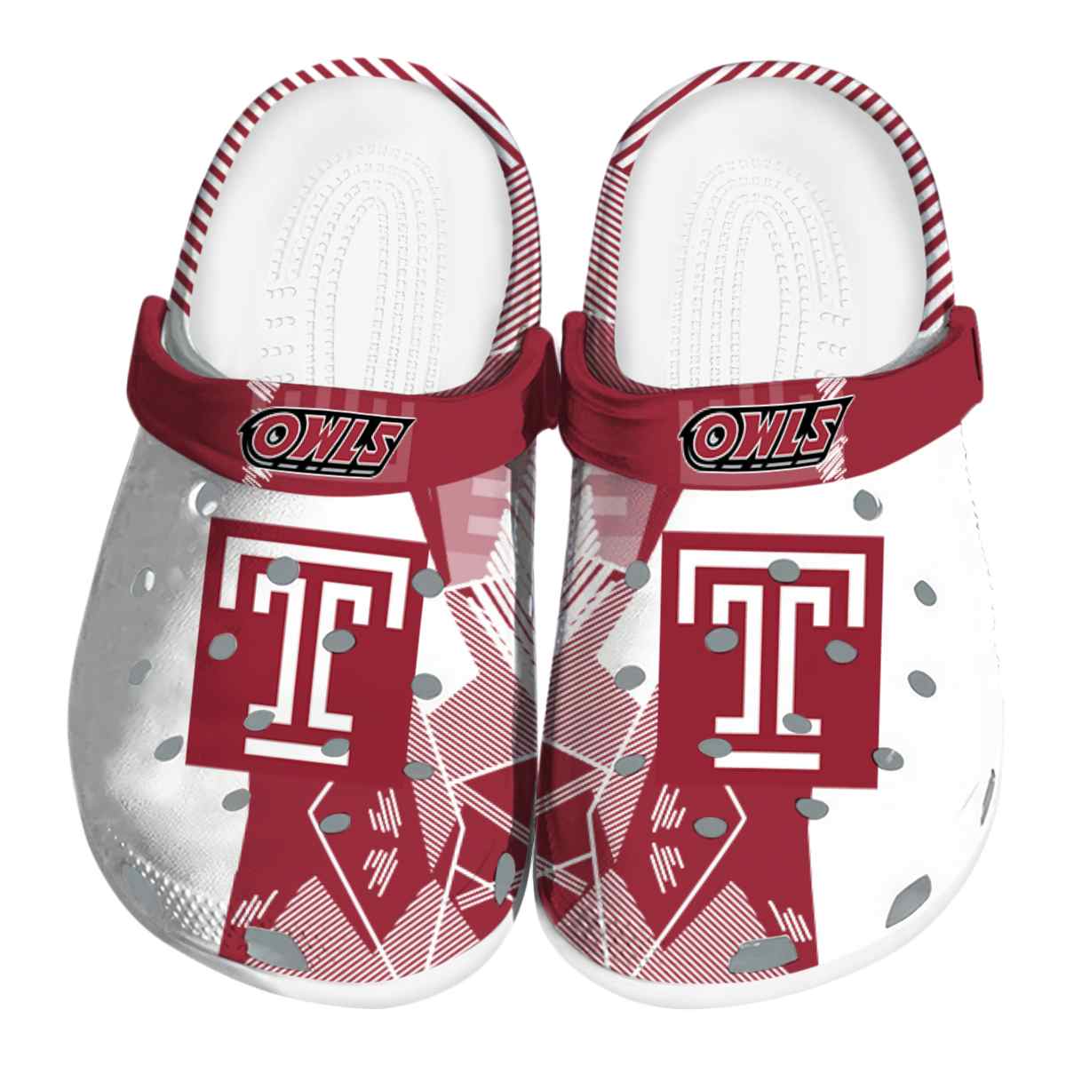 Temple Owls 2025 NCAA Sport Crocs Clogs For Men Women and Kids - GNL1464538