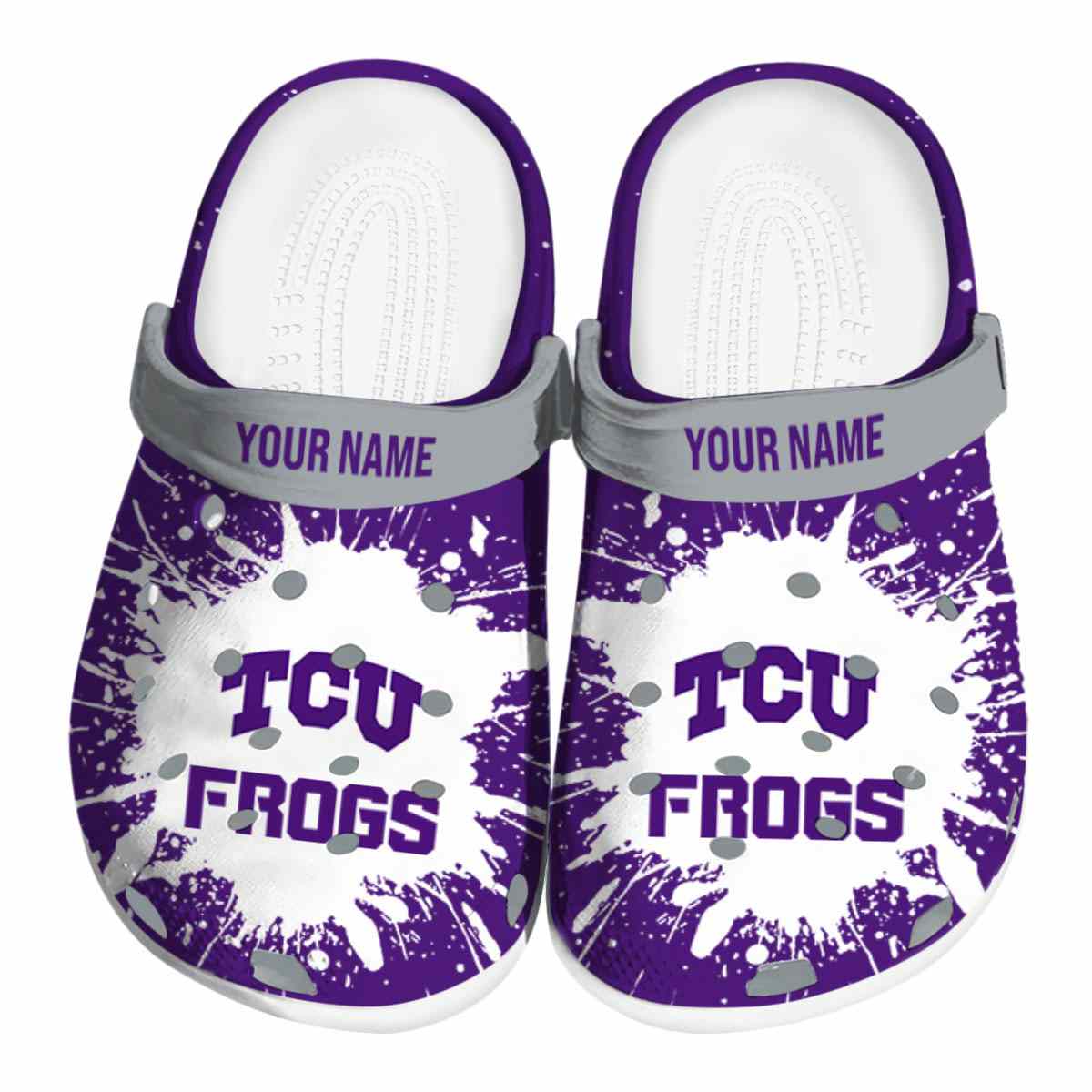TCU Horned Frogs 2025 NCAA Sport Crocs Clogs For Men Women and Kids - GNL1464535