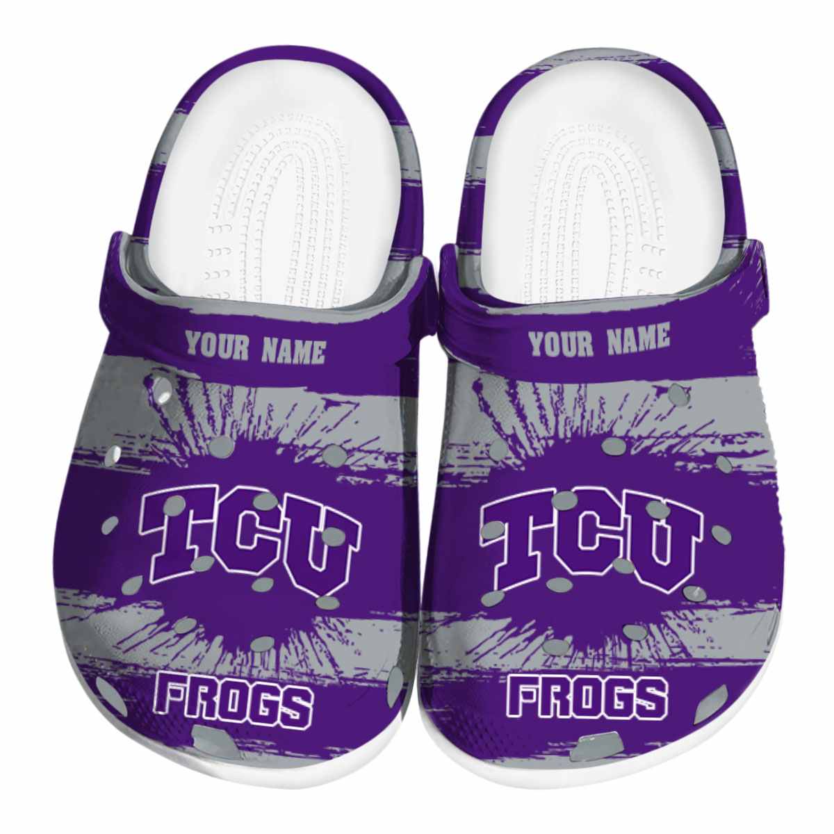 TCU Horned Frogs 2025 NCAA Sport Crocs Clogs For Men Women and Kids - GNL1464536
