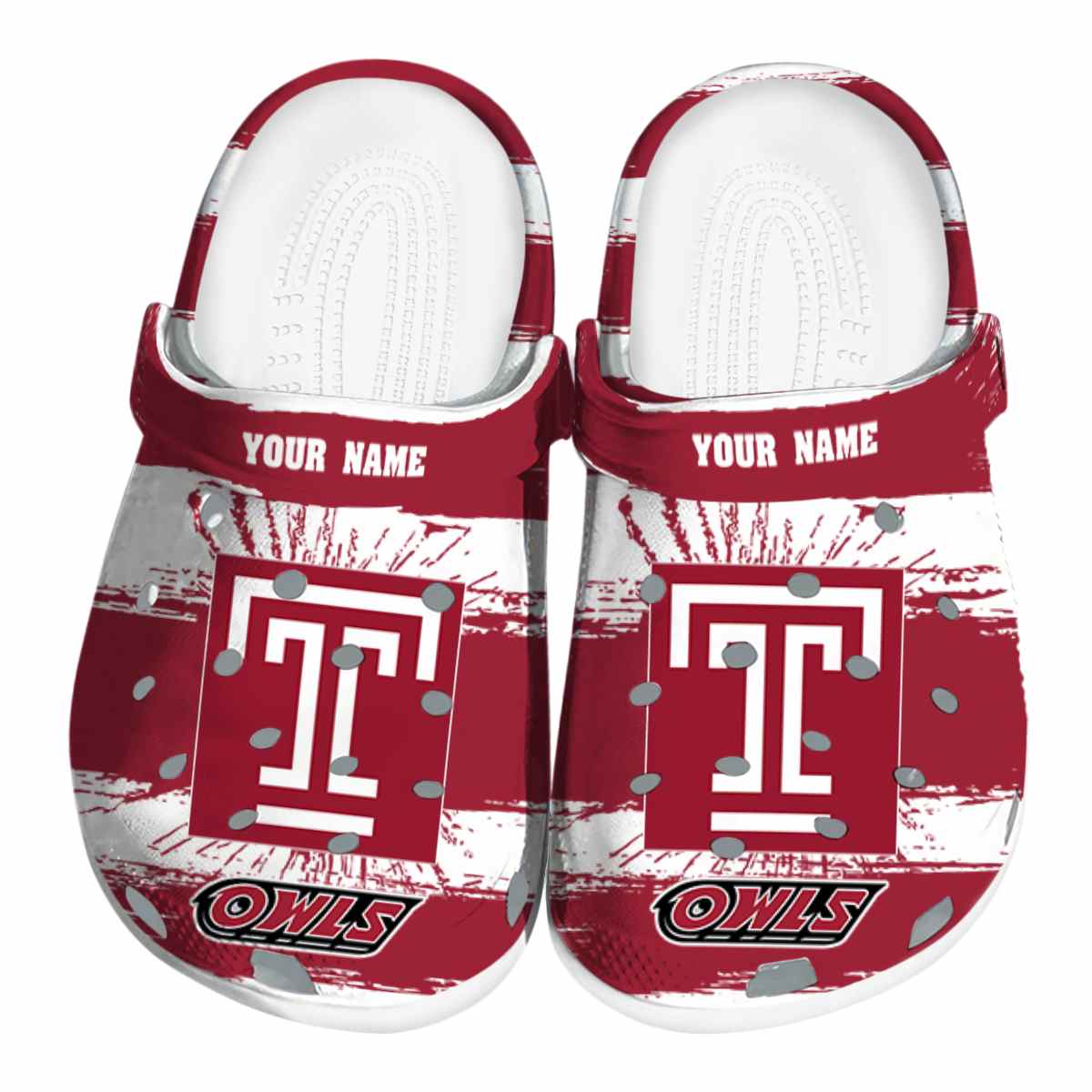 Temple Owls 2025 NCAA Sport Crocs Clogs For Men Women and Kids - GNL1464521