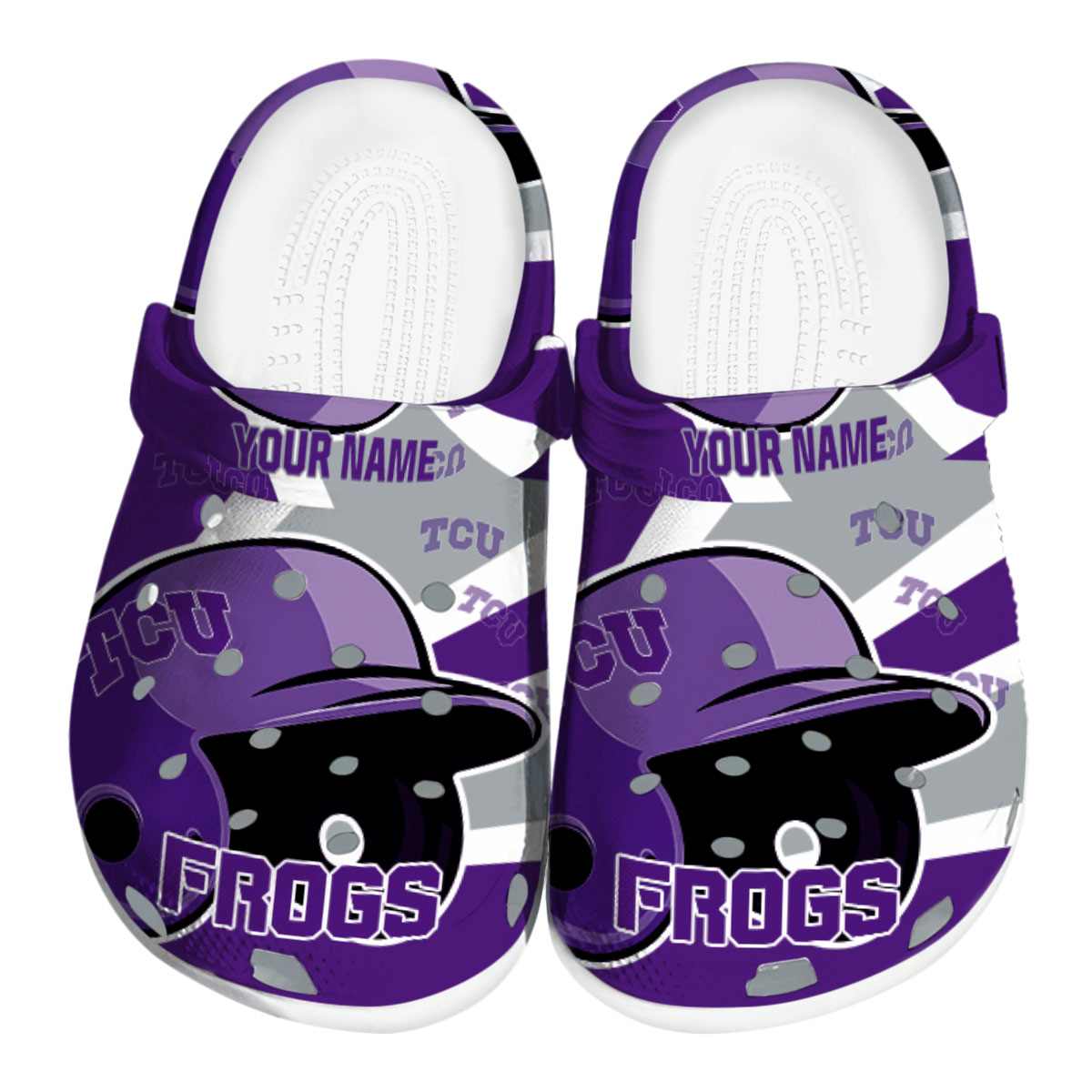 TCU Horned Frogs 2025 NCAA Sport Crocs Clogs For Men Women and Kids - GNL1464526