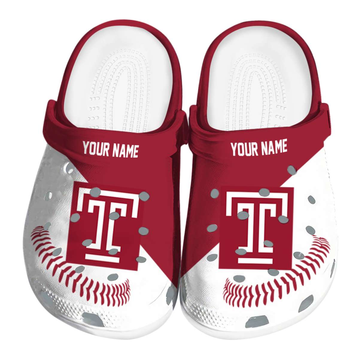 Temple Owls 2025 NCAA Sport Crocs Clogs For Men Women and Kids - GNL1464545