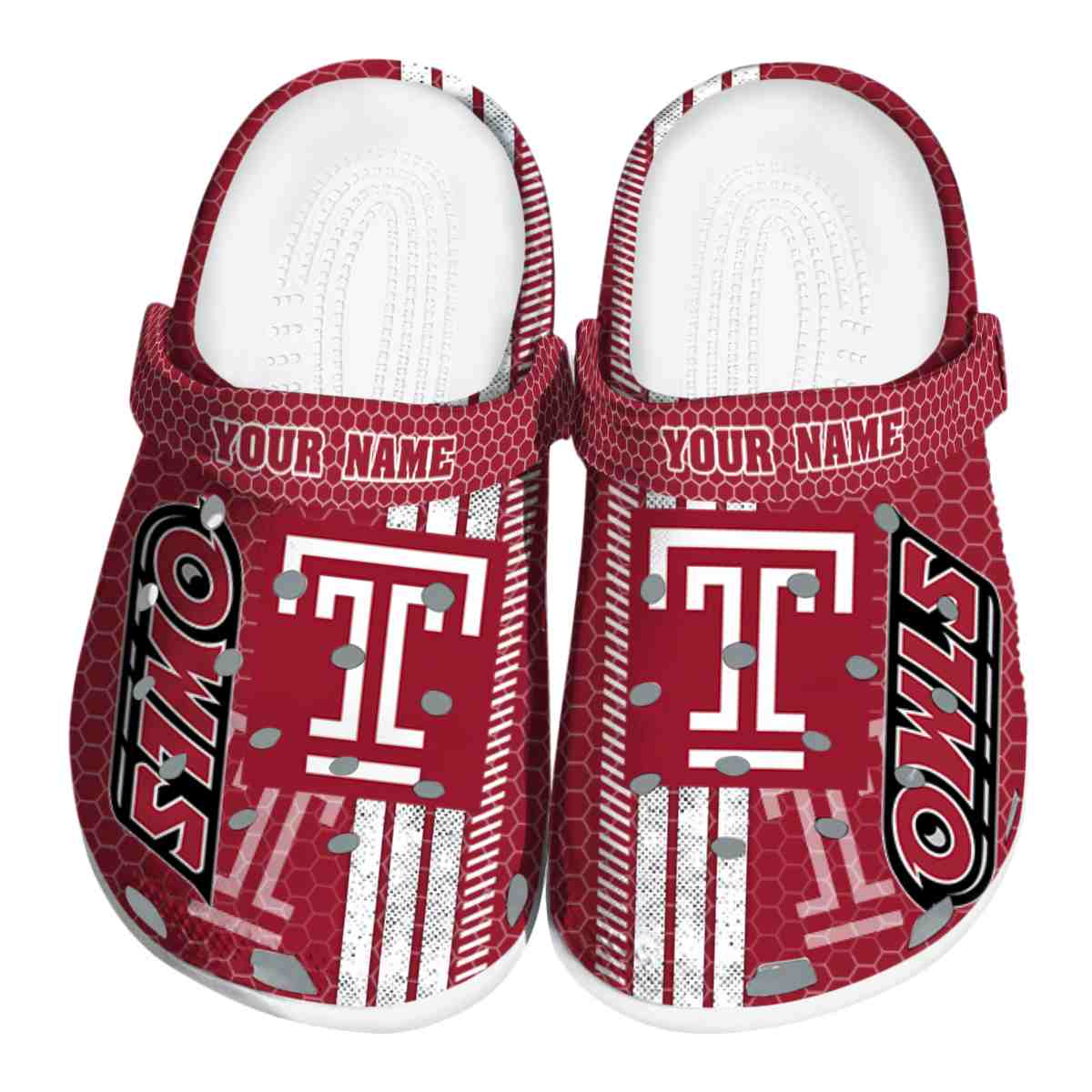 Temple Owls 2025 NCAA Sport Crocs Clogs For Men Women and Kids - GNL1464553