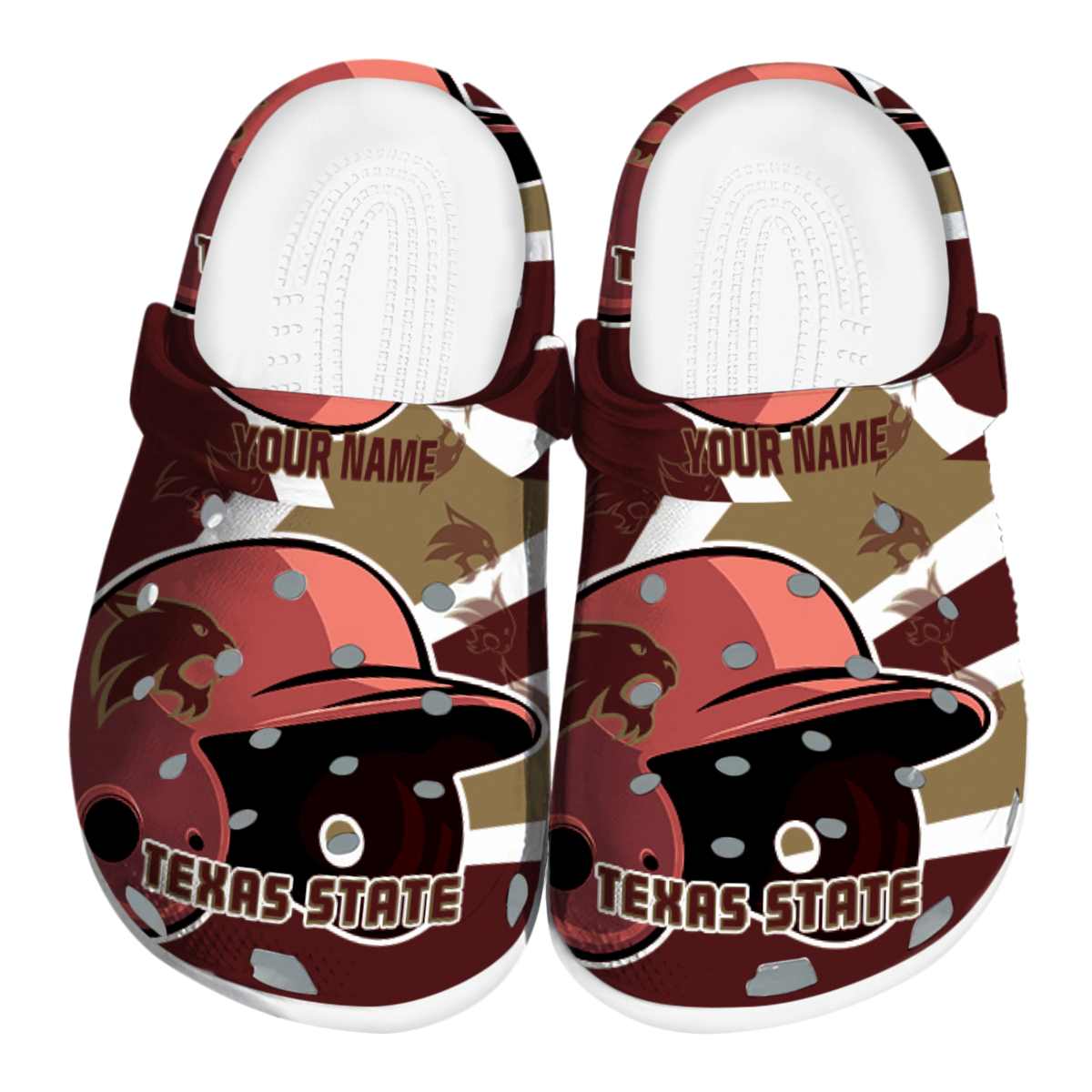 Texas State Bobcats 2025 NCAA Sport Crocs Clogs For Men Women and Kids - GNL1464646