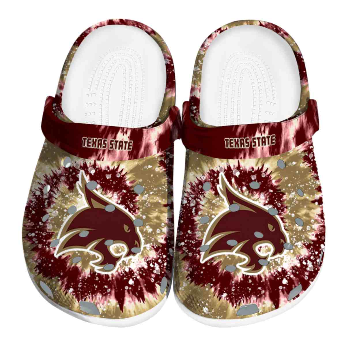 Texas State Bobcats 2025 NCAA Sport Crocs Clogs For Men Women and Kids - GNL1464645