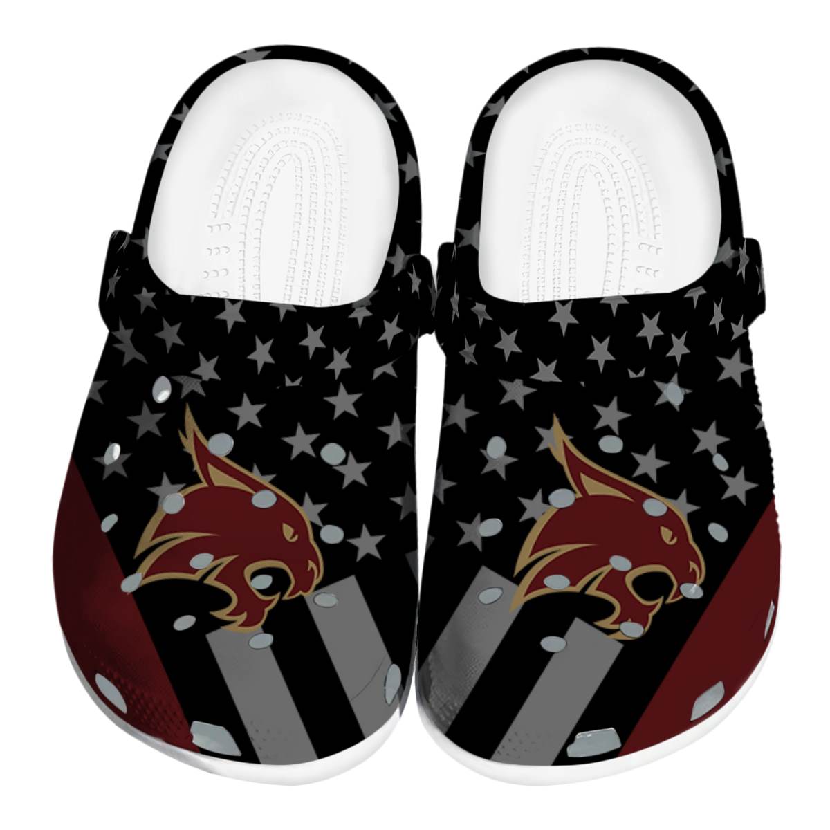 Texas State Bobcats 2025 NCAA Sport Crocs Clogs For Men Women and Kids - GNL1464641