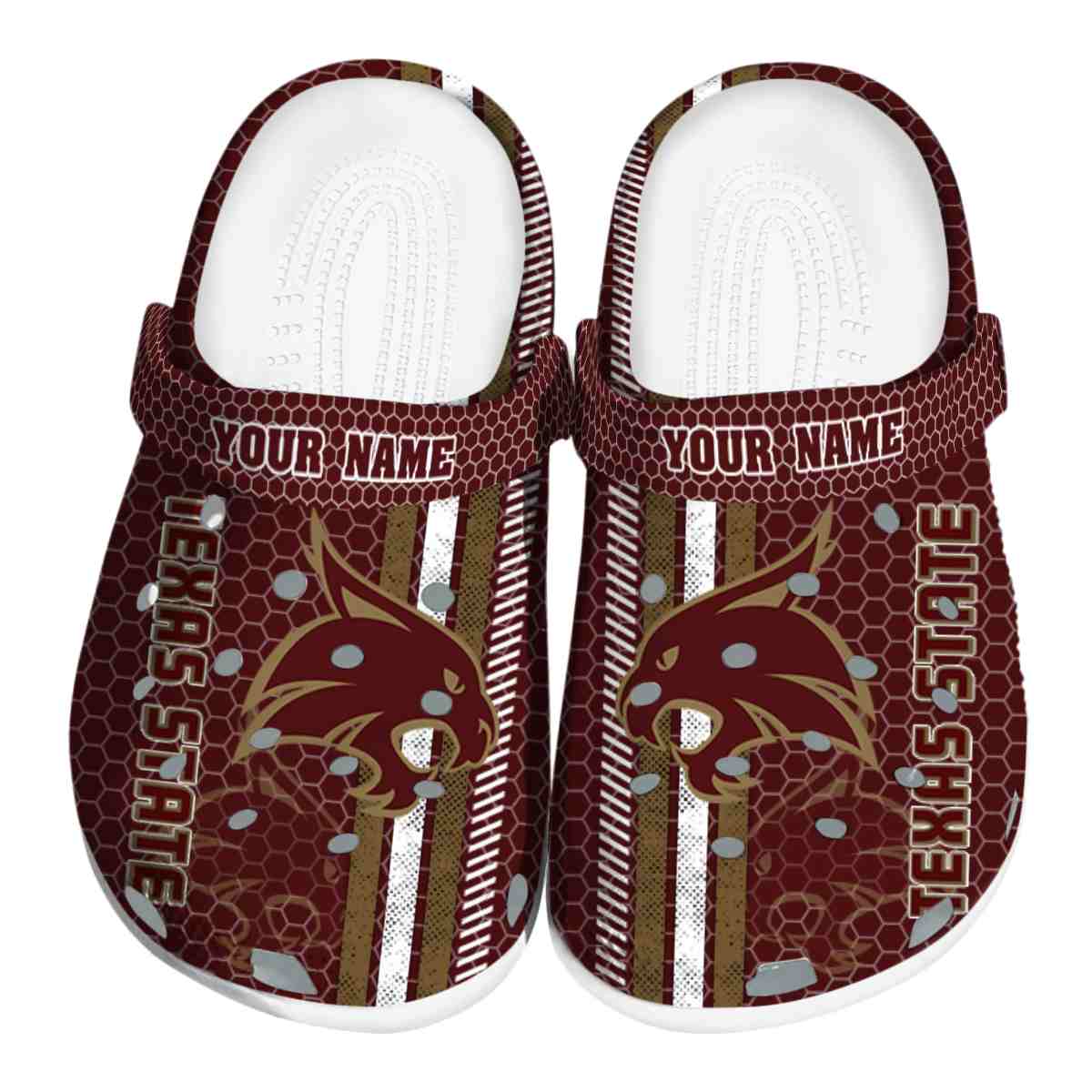 Texas State Bobcats 2025 NCAA Sport Crocs Clogs For Men Women and Kids - GNL1464651