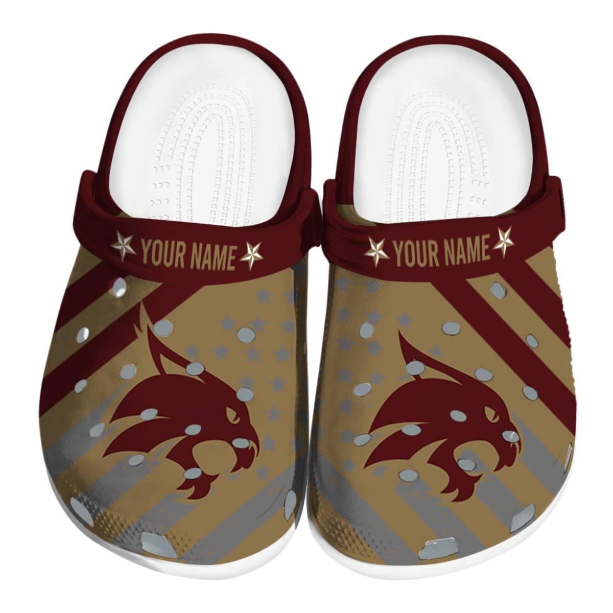 Texas State Bobcats 2025 NCAA Sport Crocs Clogs For Men Women and Kids - GNL1464642