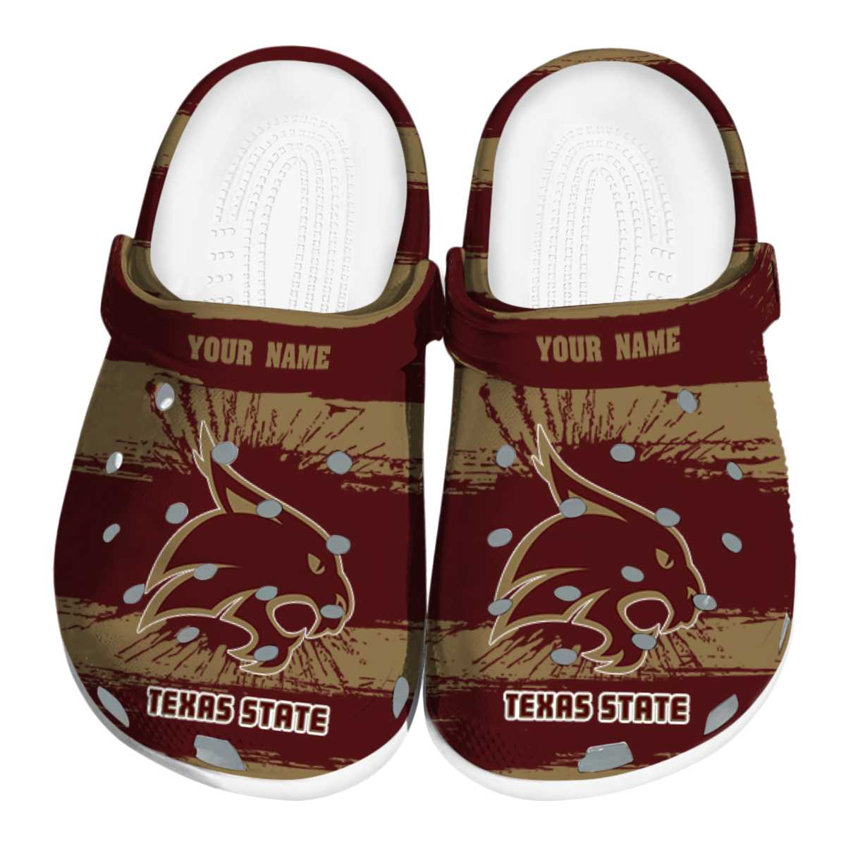 Texas State Bobcats 2025 NCAA Sport Crocs Clogs For Men Women and Kids - GNL1464684