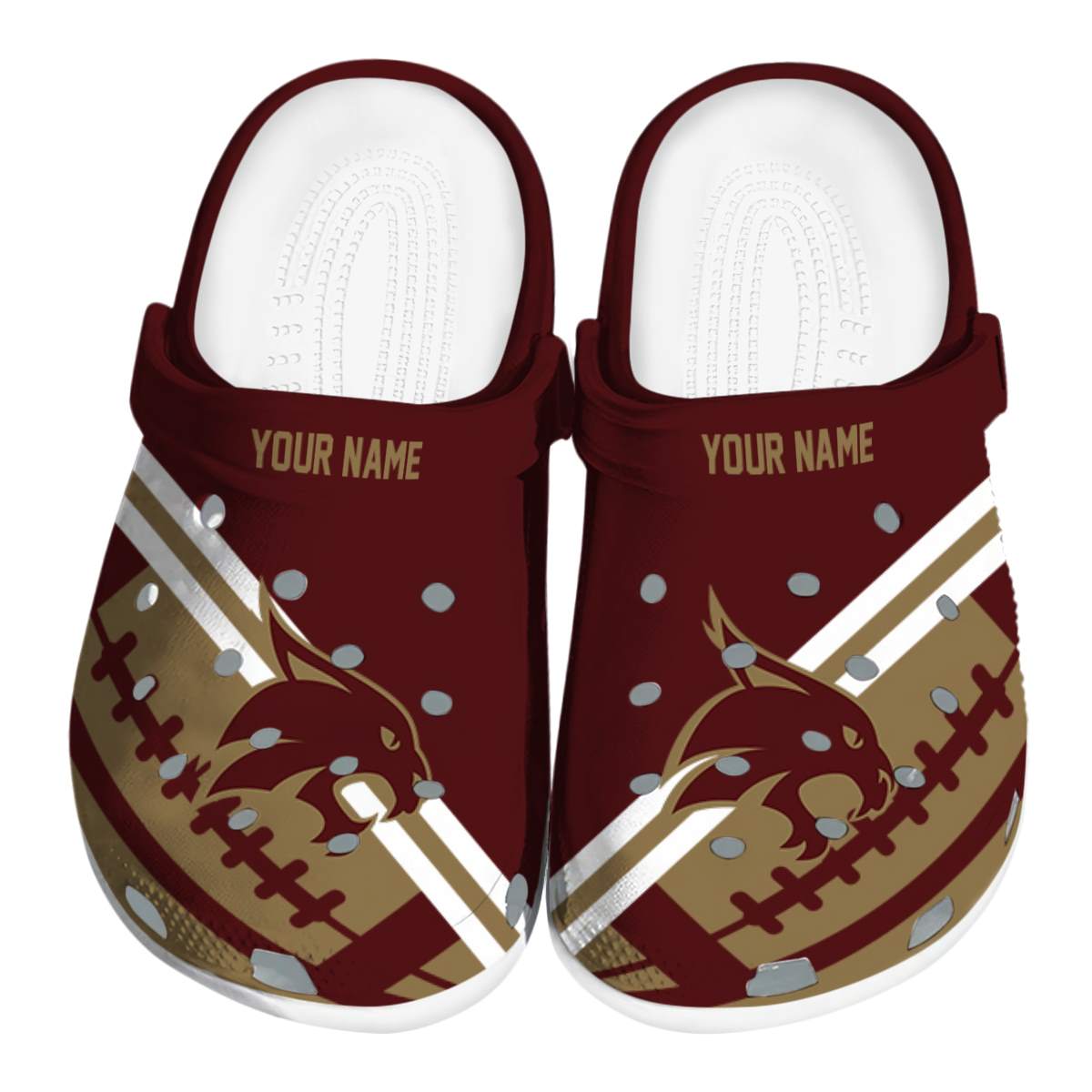 Texas State Bobcats 2025 NCAA Sport Crocs Clogs For Men Women and Kids - GNL1464690