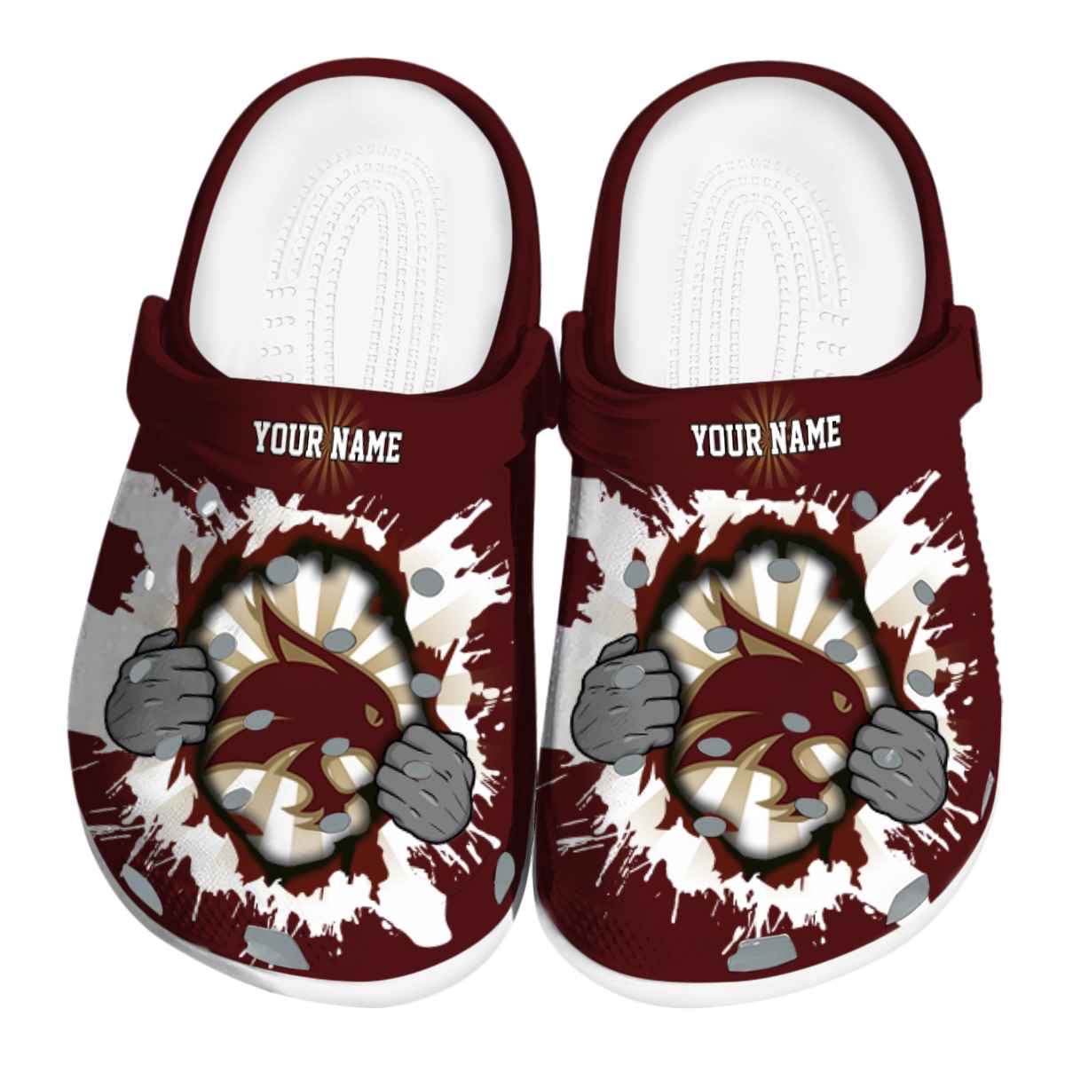 Texas State Bobcats 2025 NCAA Sport Crocs Clogs For Men Women and Kids - GNL1464676