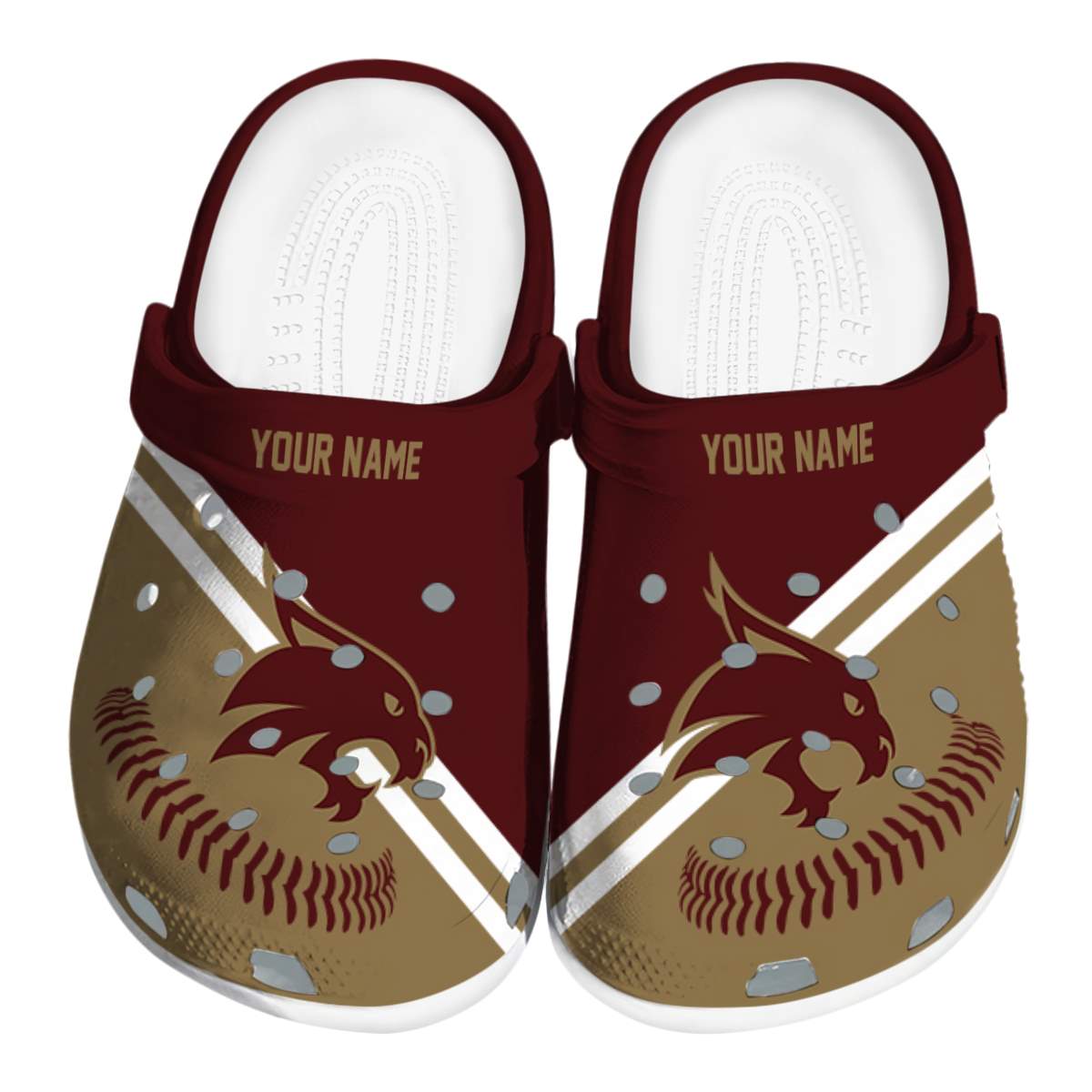 Texas State Bobcats 2025 NCAA Sport Crocs Clogs For Men Women and Kids - GNL1464689