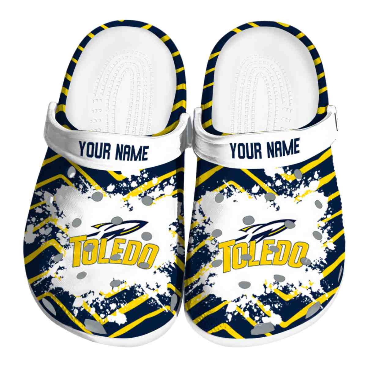 Toledo Rockets 2025 NCAA Sport Crocs Clogs For Men Women and Kids - GNL1464718