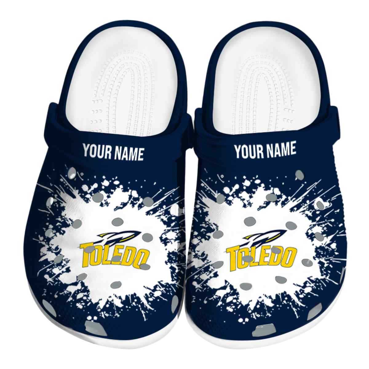 Toledo Rockets 2025 NCAA Sport Crocs Clogs For Men Women and Kids - GNL1464701