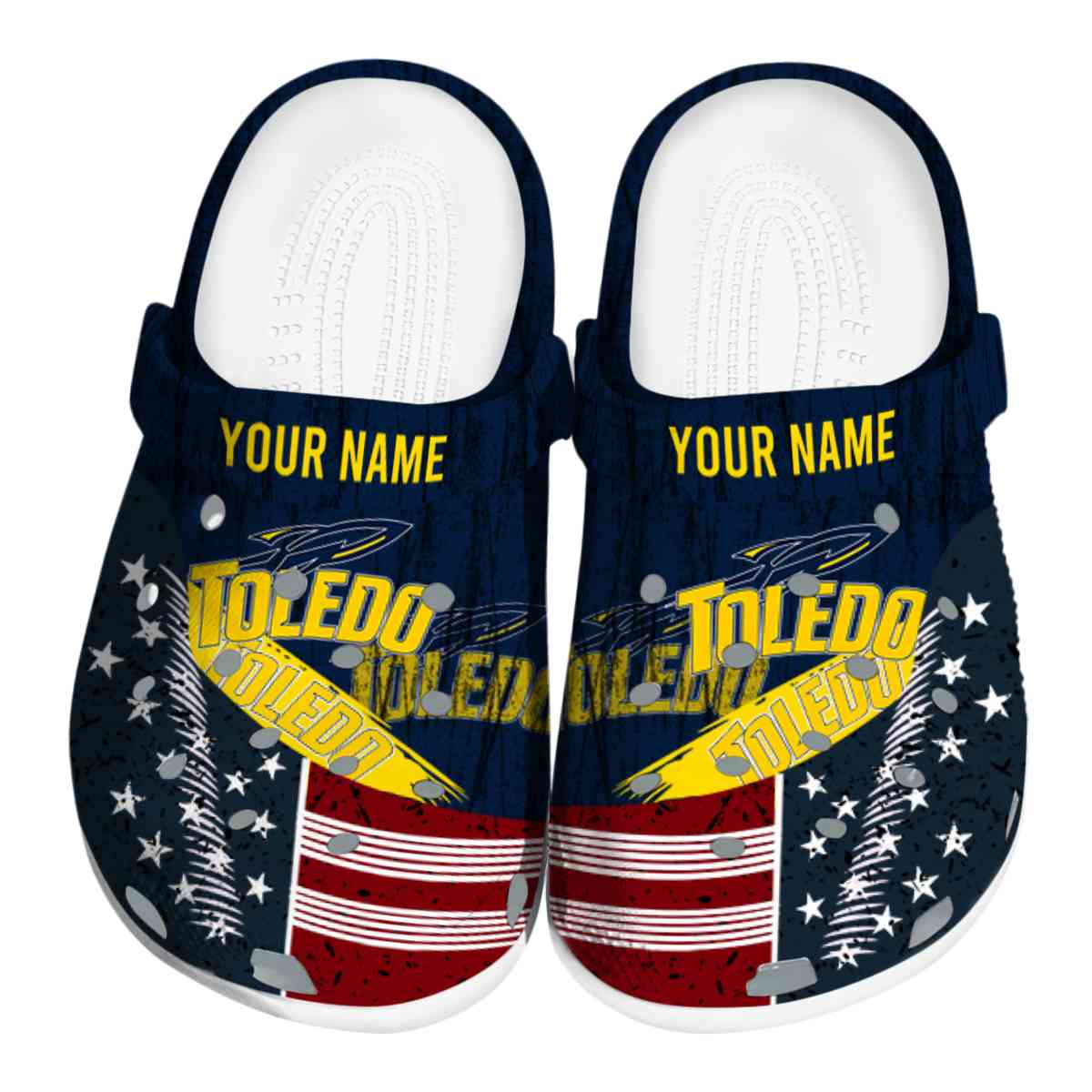 Toledo Rockets 2025 NCAA Sport Crocs Clogs For Men Women and Kids - GNL1464706