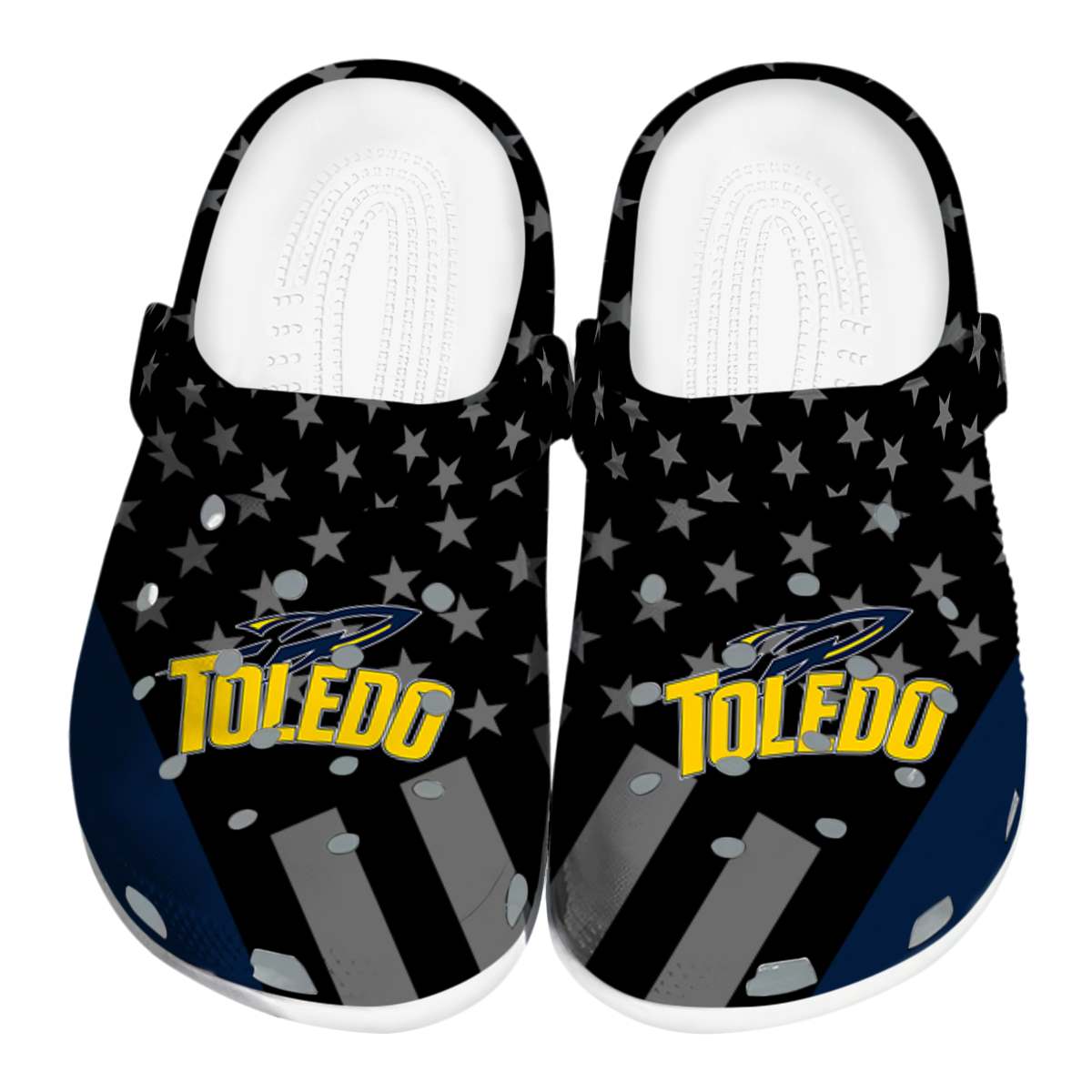 Toledo Rockets 2025 NCAA Sport Crocs Clogs For Men Women and Kids - GNL1464711
