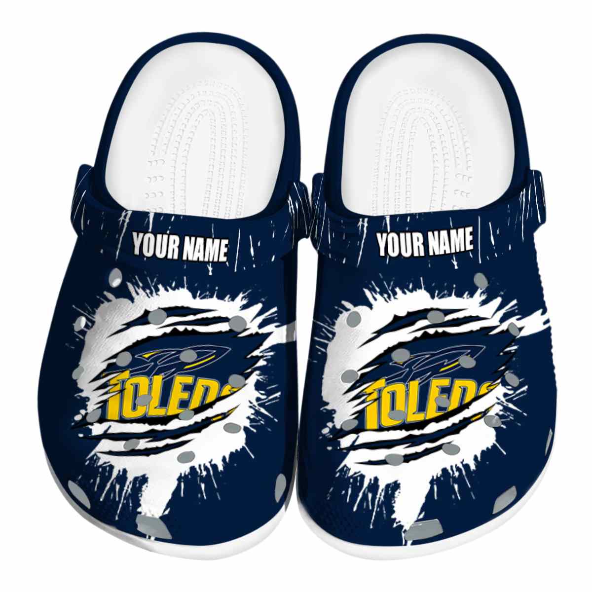 Toledo Rockets 2025 NCAA Sport Crocs Clogs For Men Women and Kids - GNL1464724