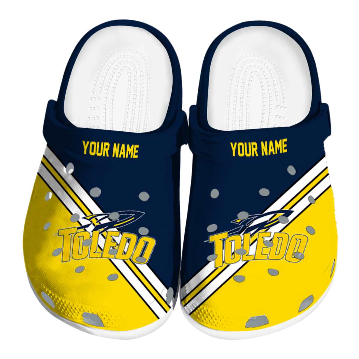 Toledo Rockets 2025 NCAA Sport Crocs Clogs For Men Women and Kids - GNL1464730