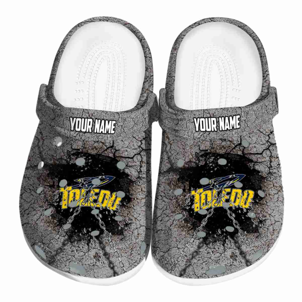 Toledo Rockets 2025 NCAA Sport Crocs Clogs For Men Women and Kids - GNL1464729