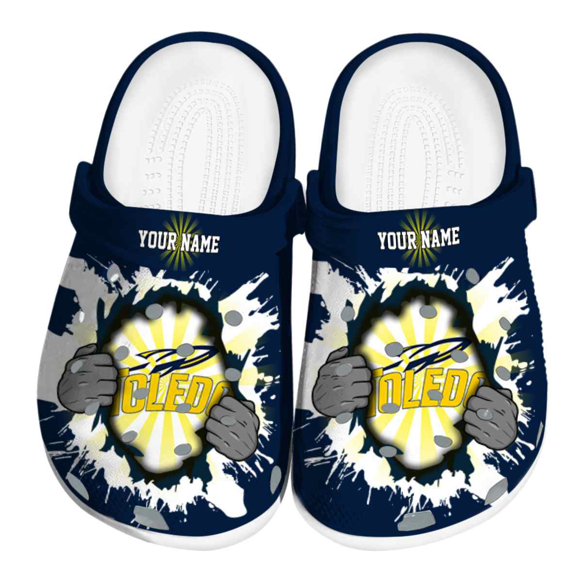 Toledo Rockets 2025 NCAA Sport Crocs Clogs For Men Women and Kids - GNL1464736