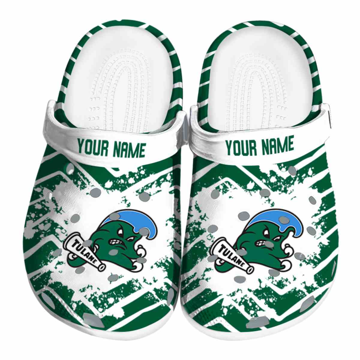 Tulane Green Wave 2025 NCAA Sport Crocs Clogs For Men Women and Kids - GNL1464803
