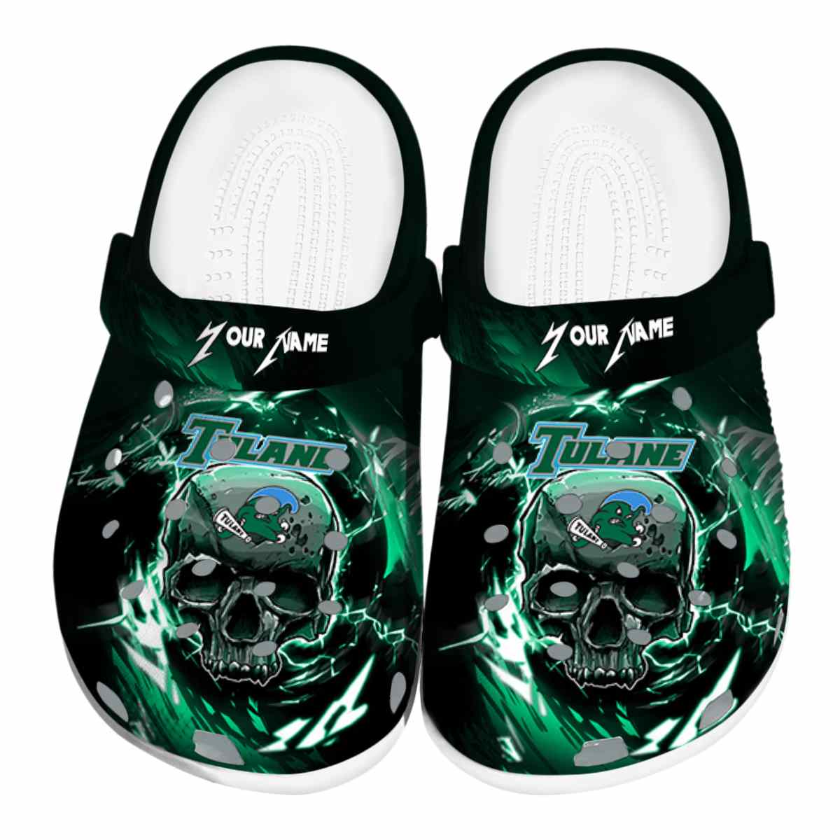Tulane Green Wave 2025 NCAA Sport Crocs Clogs For Men Women and Kids - GNL1464788