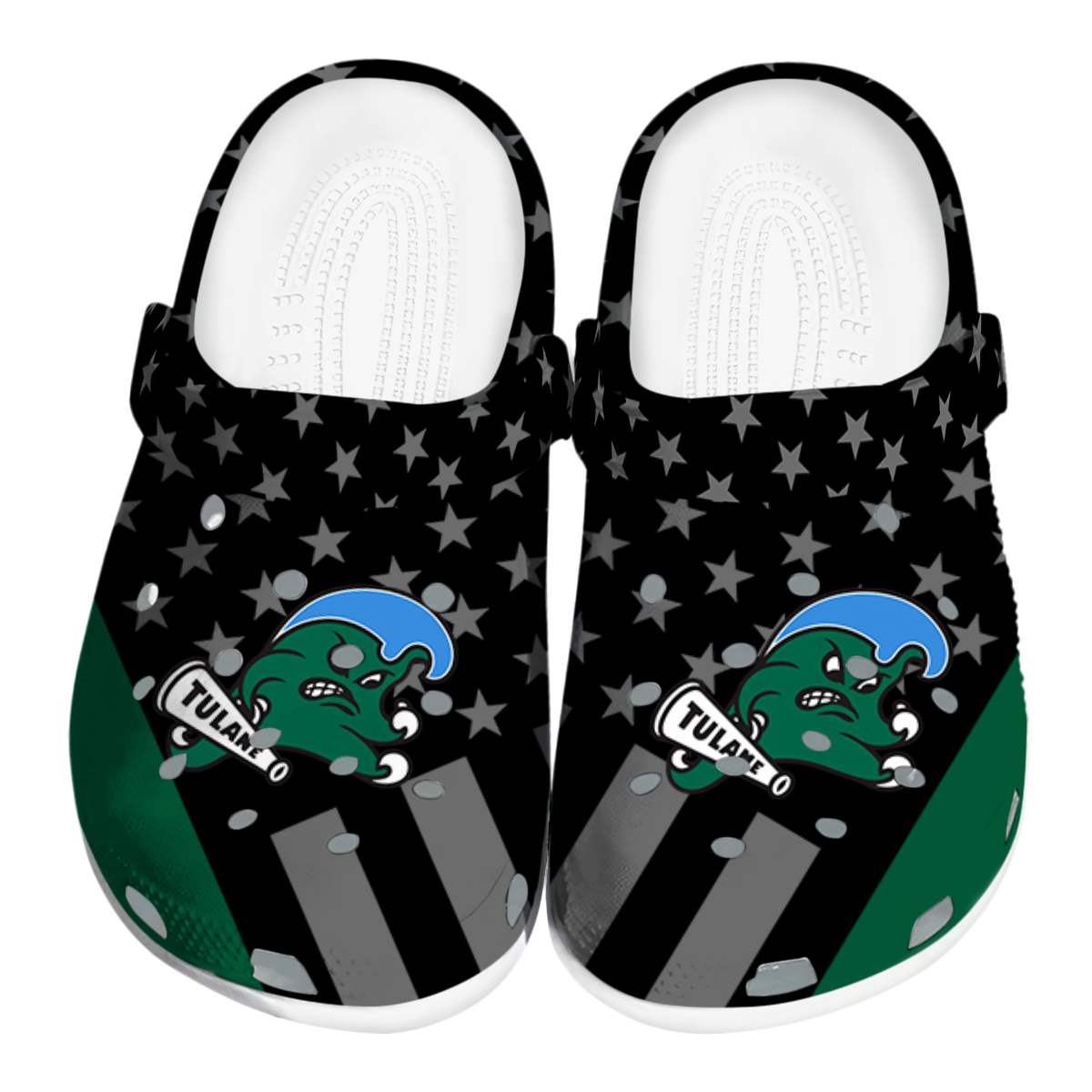 Tulane Green Wave 2025 NCAA Sport Crocs Clogs For Men Women and Kids - GNL1464795