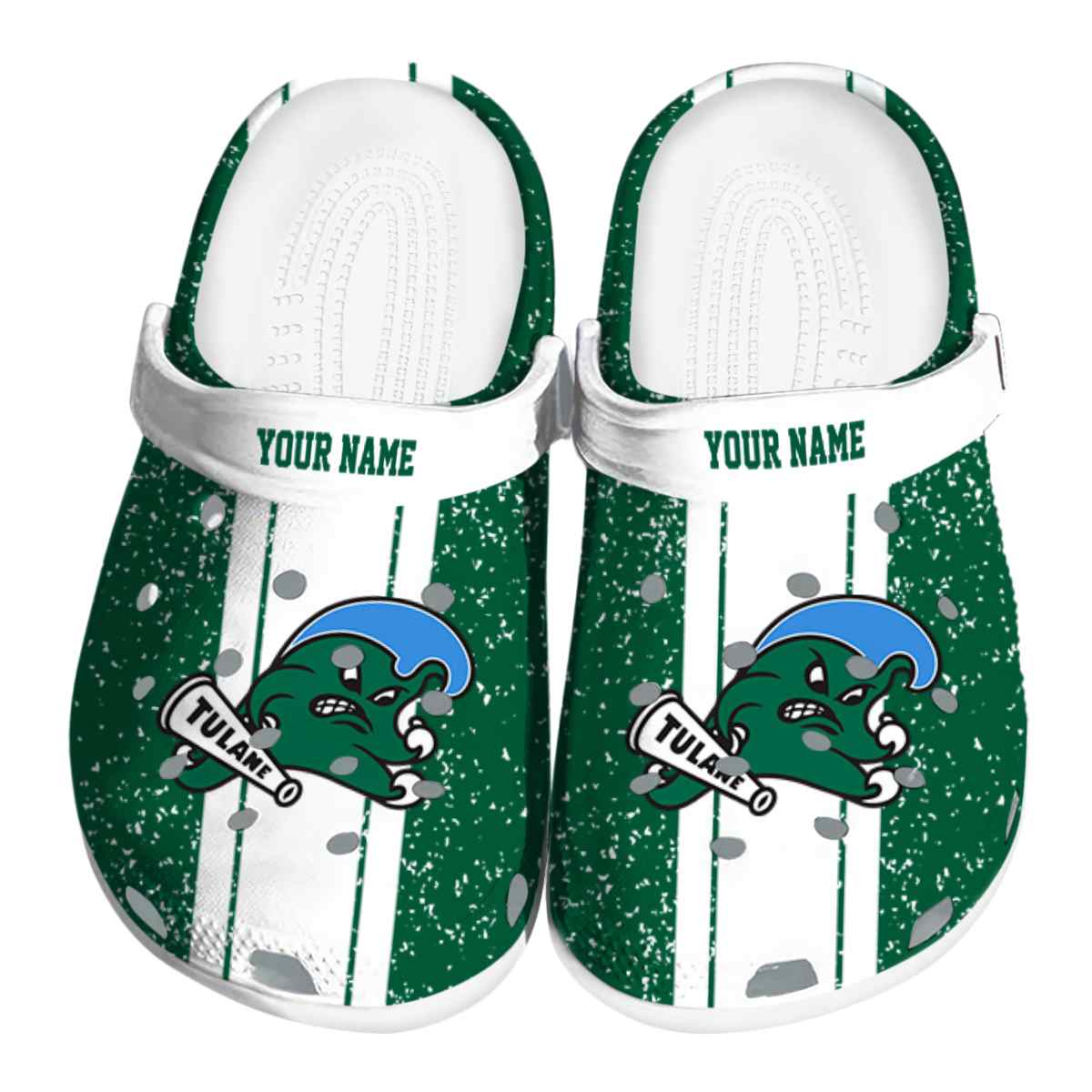 Tulane Green Wave 2025 NCAA Sport Crocs Clogs For Men Women and Kids - GNL1464796