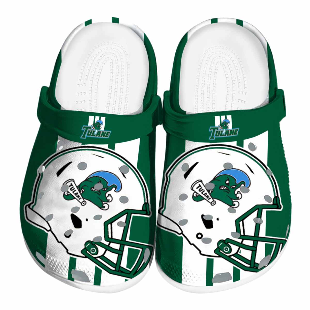 Tulane Green Wave 2025 NCAA Sport Crocs Clogs For Men Women and Kids - GNL1464810