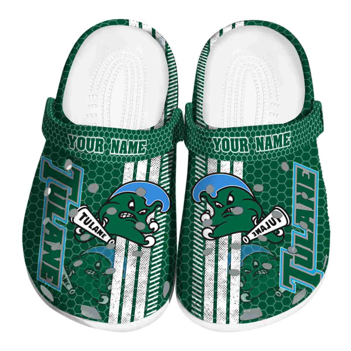 Tulane Green Wave 2025 NCAA Sport Crocs Clogs For Men Women and Kids - GNL1464811