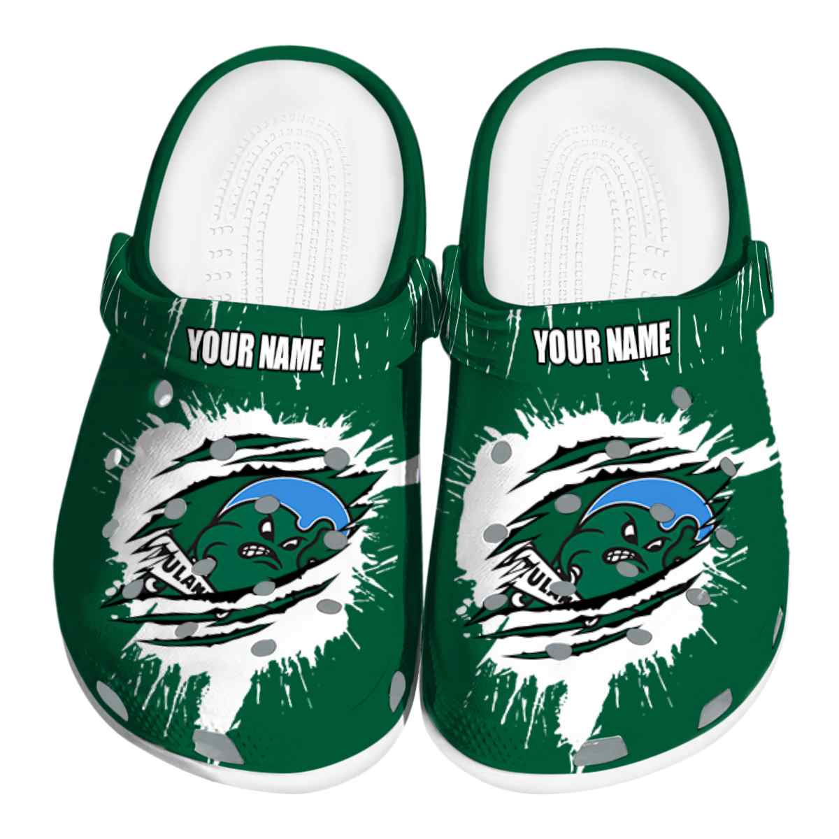 Tulane Green Wave 2025 NCAA Sport Crocs Clogs For Men Women and Kids - GNL1464800