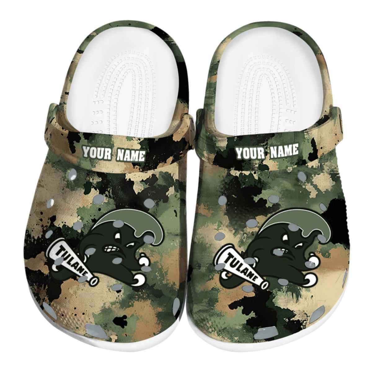 Tulane Green Wave 2025 NCAA Sport Crocs Clogs For Men Women and Kids - GNL1464814