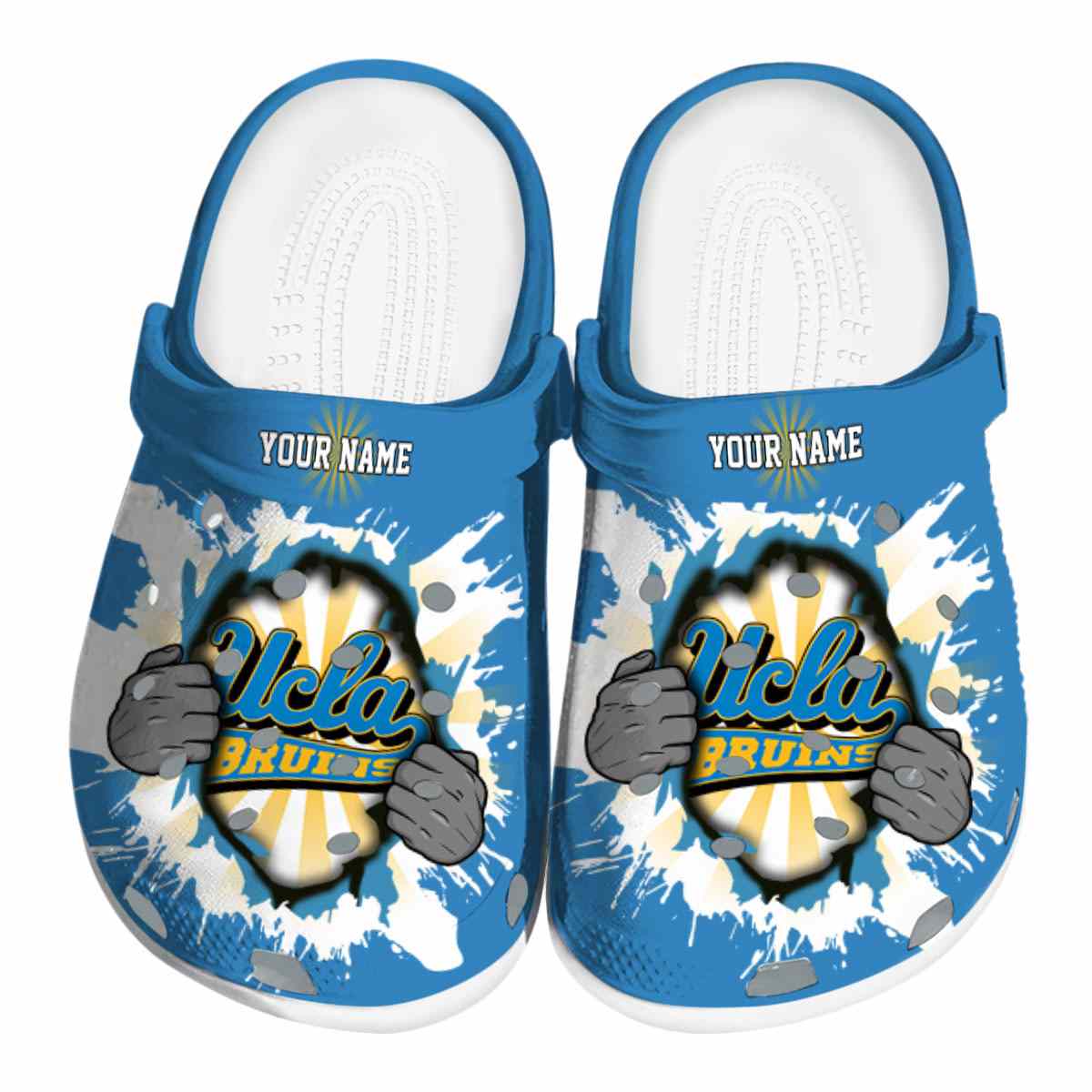 UCLA Bruins 2025 NCAA Sport Crocs Clogs For Men Women and Kids - GNL1464960