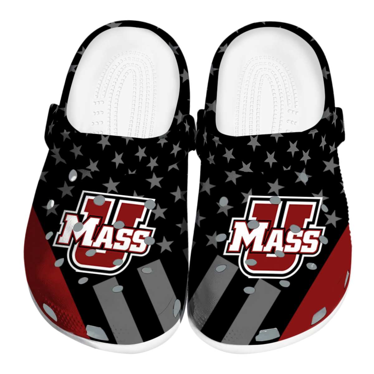 UMass Minutemen 2025 NCAA Sport Crocs Clogs For Men Women and Kids - GNL1464987