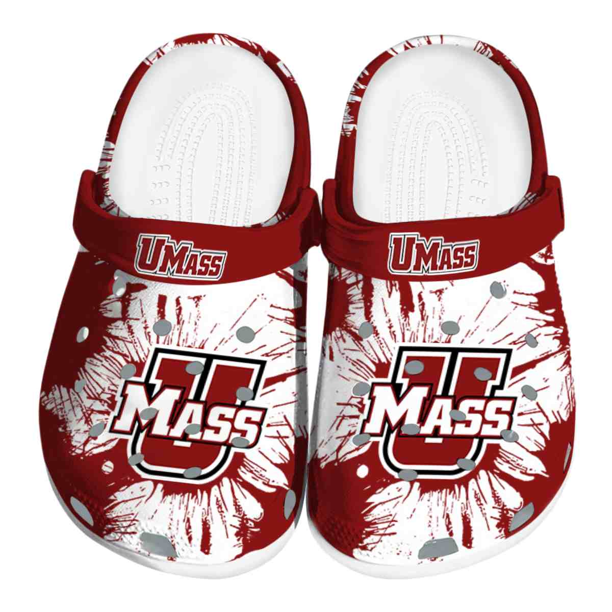 UMass Minutemen 2025 NCAA Sport Crocs Clogs For Men Women and Kids - GNL1464994