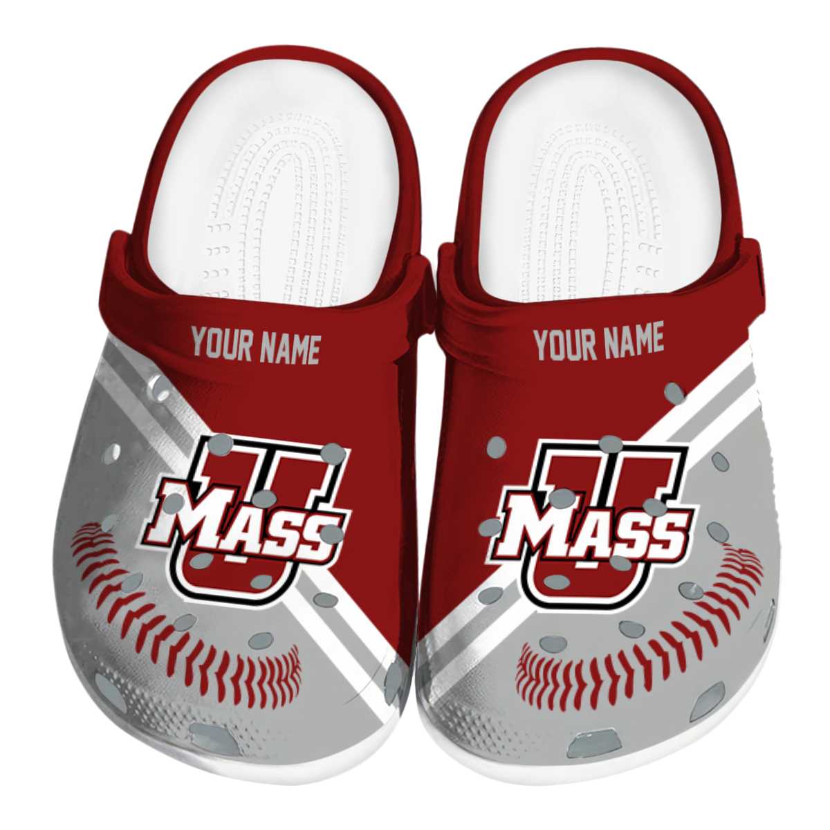 UMass Minutemen 2025 NCAA Sport Crocs Clogs For Men Women and Kids - GNL1465010