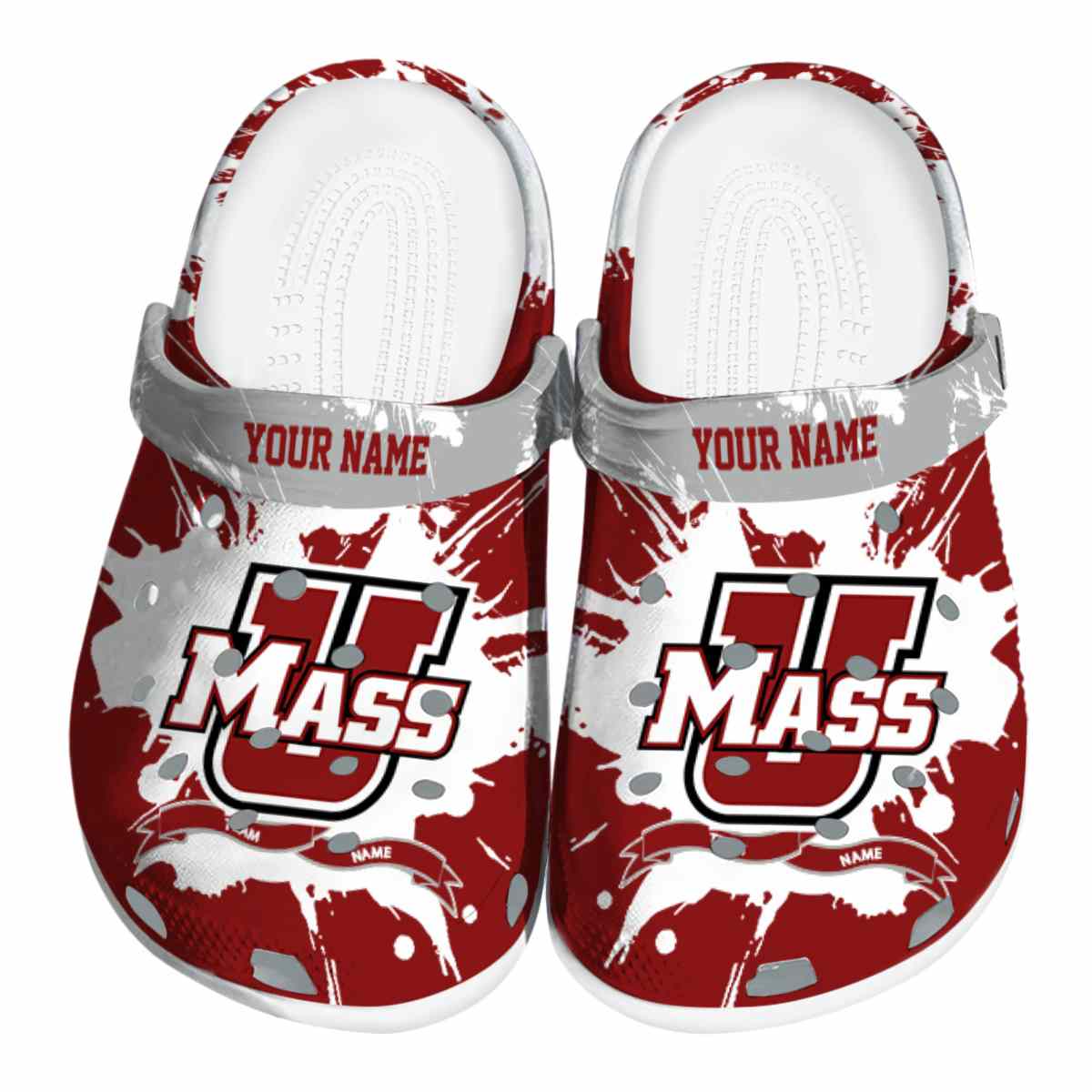 UMass Minutemen 2025 NCAA Sport Crocs Clogs For Men Women and Kids - GNL1464996