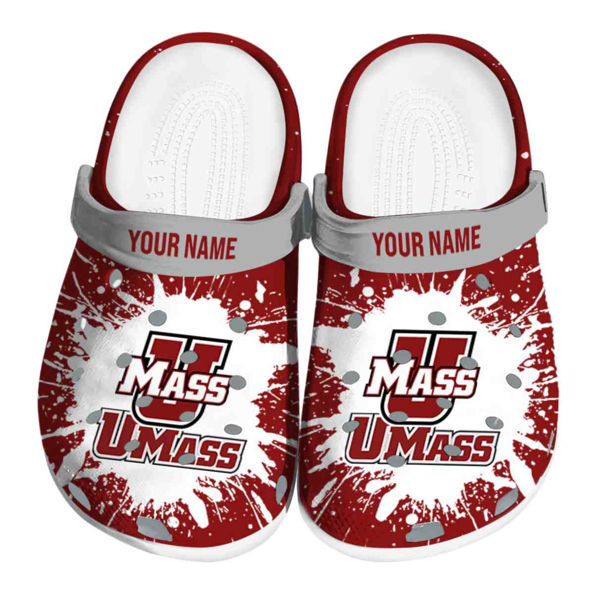 UMass Minutemen 2025 NCAA Sport Crocs Clogs For Men Women and Kids - GNL1465008