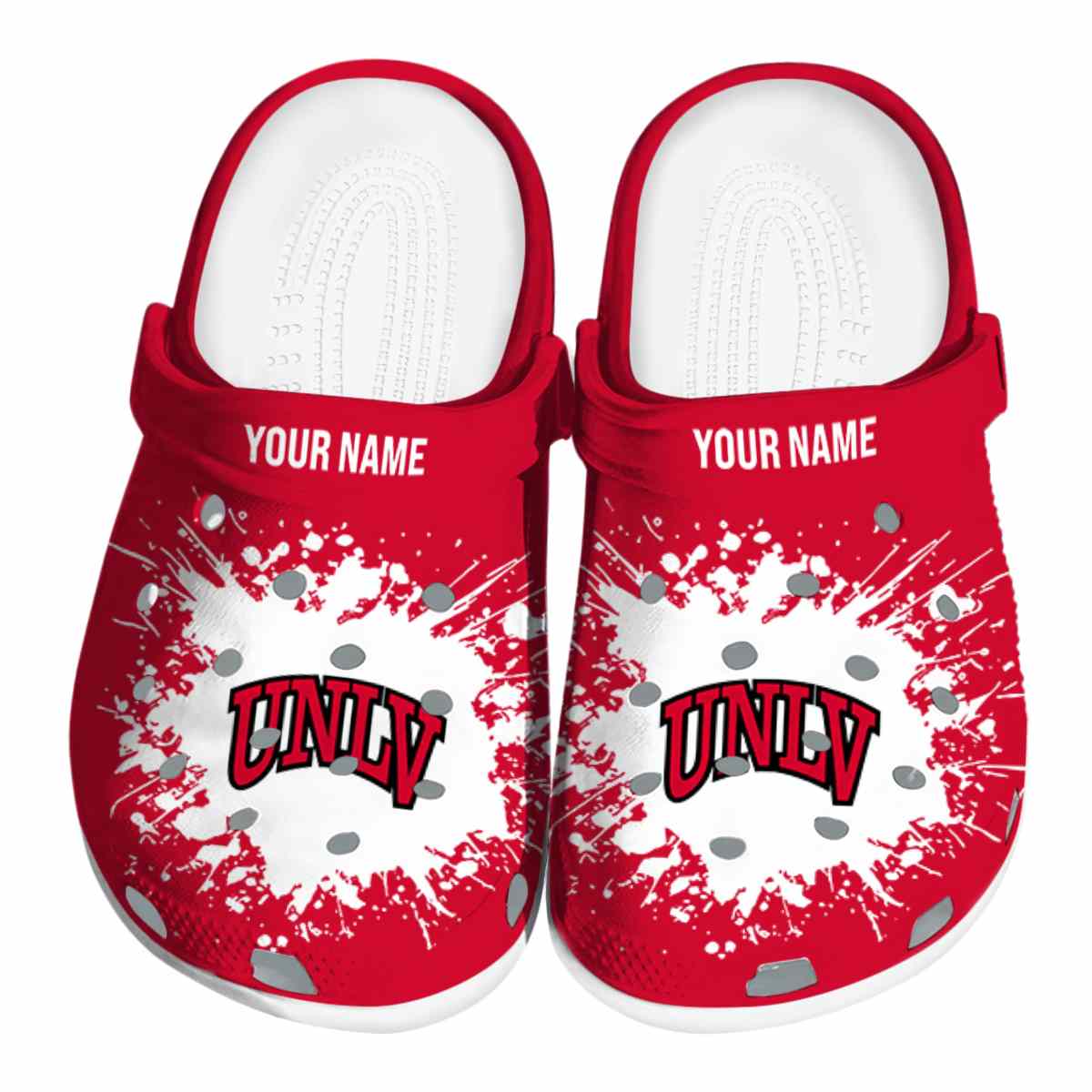 UNLV Rebels 2025 NCAA Sport Crocs Clogs For Men Women and Kids - GNL1465036