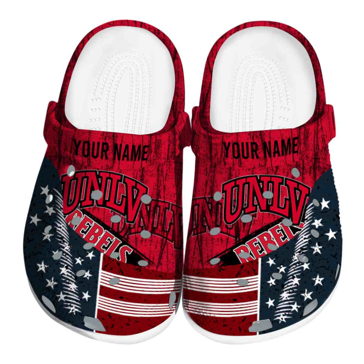 UNLV Rebels 2025 NCAA Sport Crocs Clogs For Men Women and Kids - GNL1465049