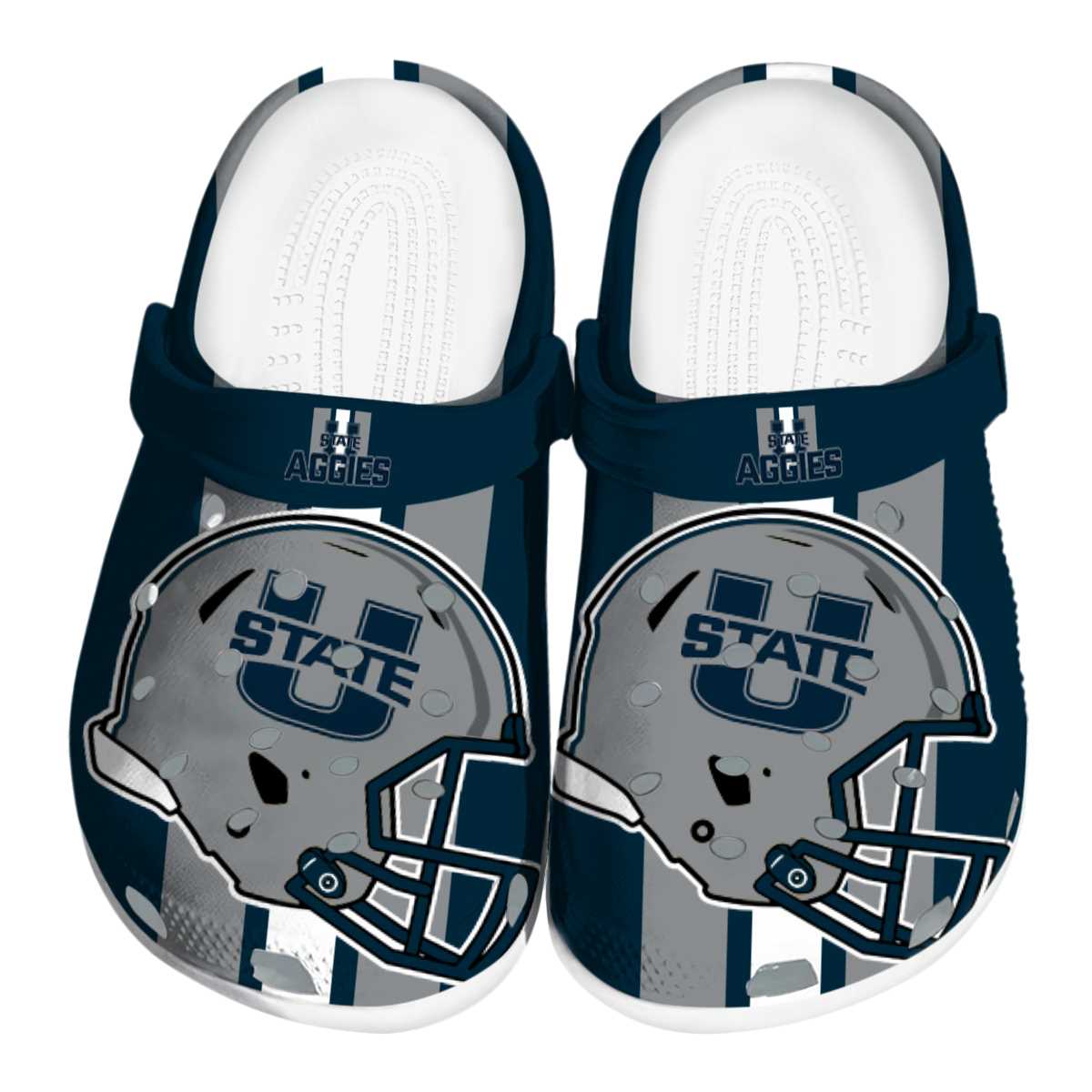 Utah State Aggies 2025 NCAA Sport Crocs Clogs For Men Women and Kids - GNL1465085