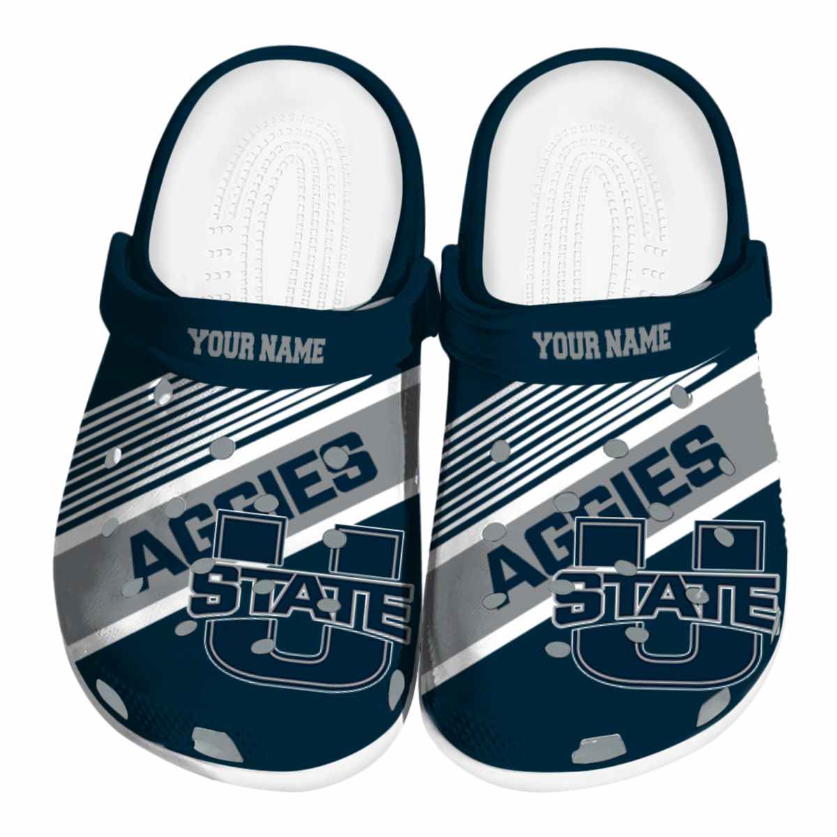Utah State Aggies 2025 NCAA Sport Crocs Clogs For Men Women and Kids - GNL1465130