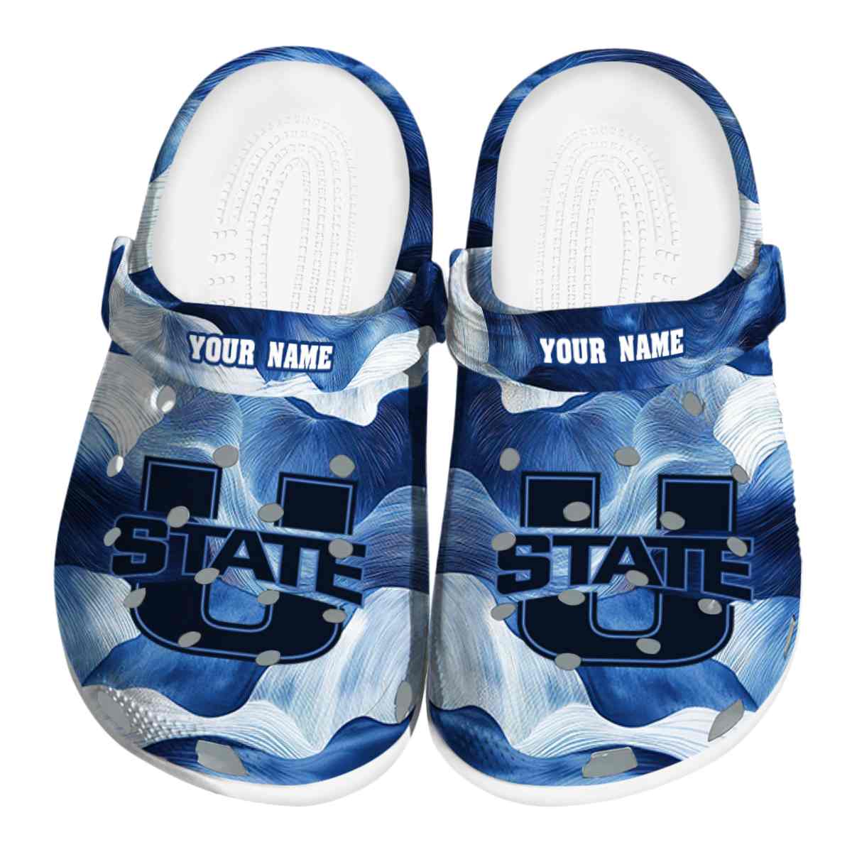 Utah State Aggies 2025 NCAA Sport Crocs Clogs For Men Women and Kids - GNL1465125