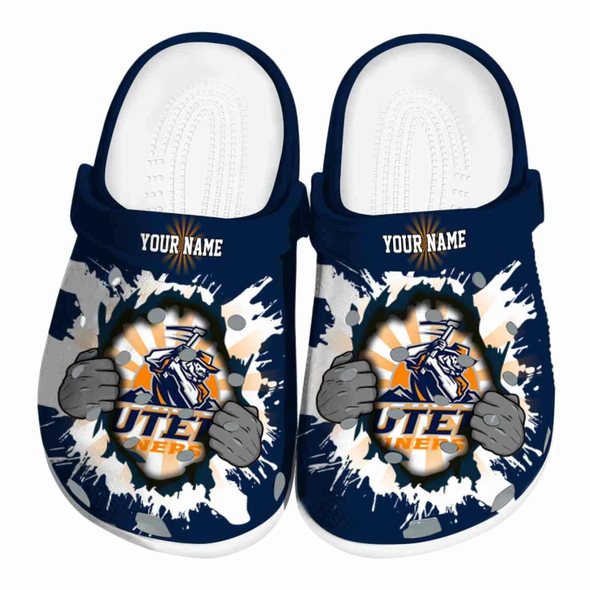 UTEP Miners 2025 NCAA Sport Crocs Clogs For Men Women and Kids - GNL1465179