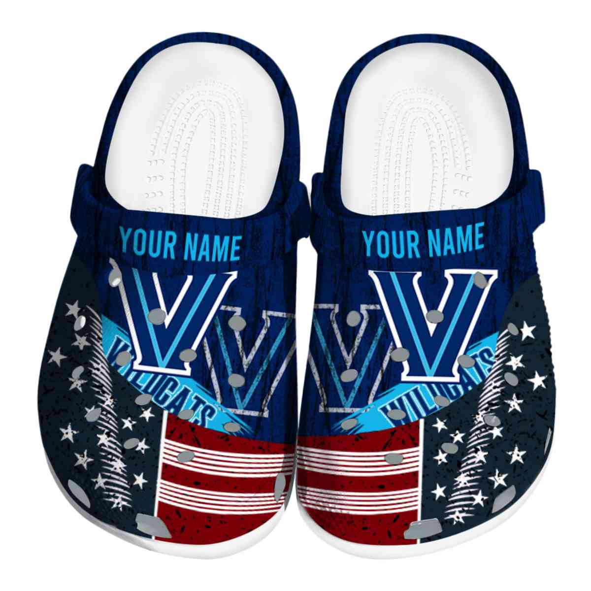 Villanova Wildcats 2025 NCAA Sport Crocs Clogs For Men Women and Kids - GNL1465279